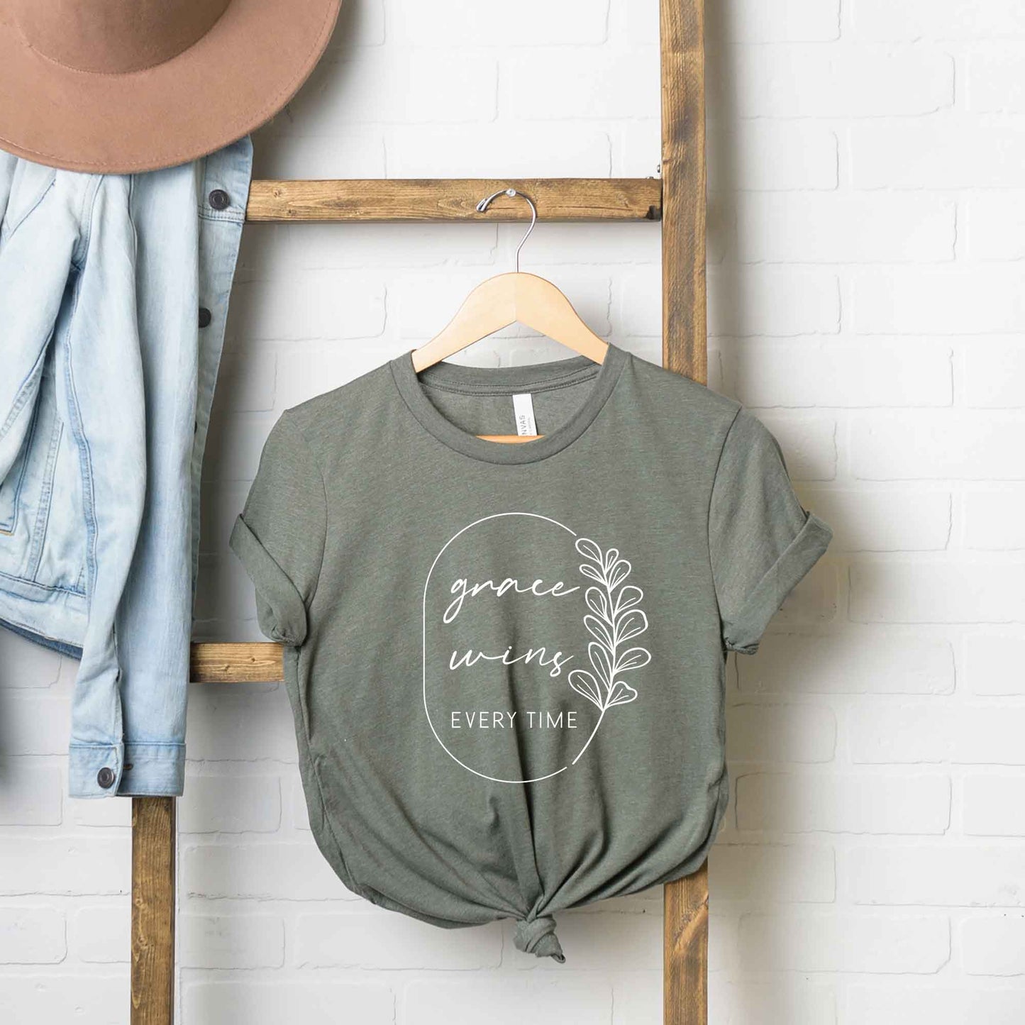 Grace Wins Every Time | Short Sleeve Crew Neck