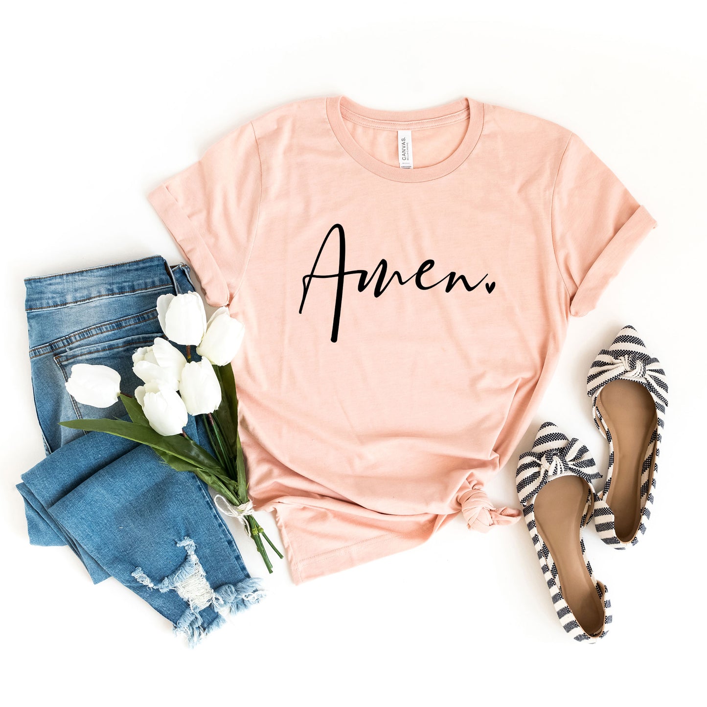 Amen Heart | Short Sleeve Crew Neck