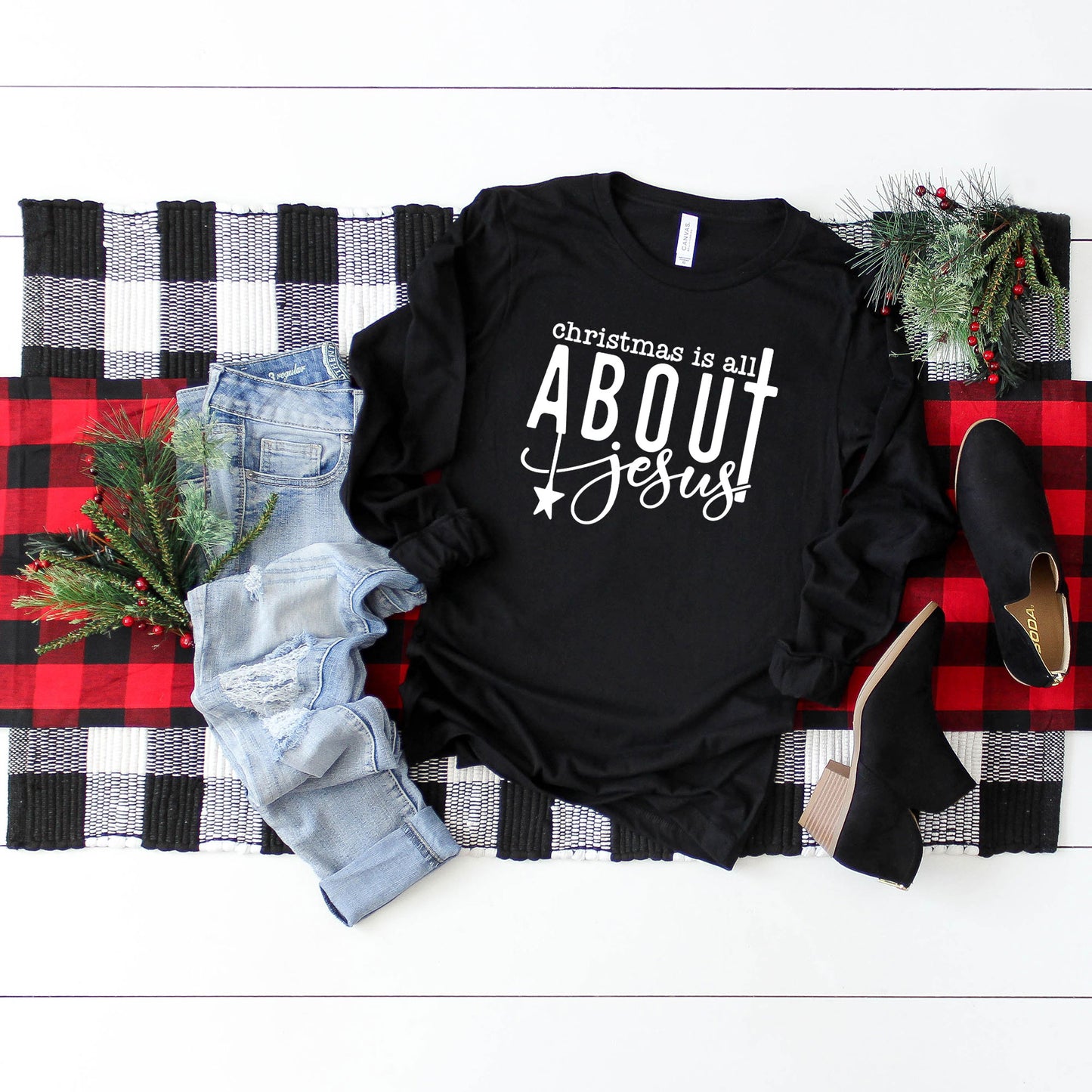 Christmas Is All About Jesus | Long Sleeve Crew Neck