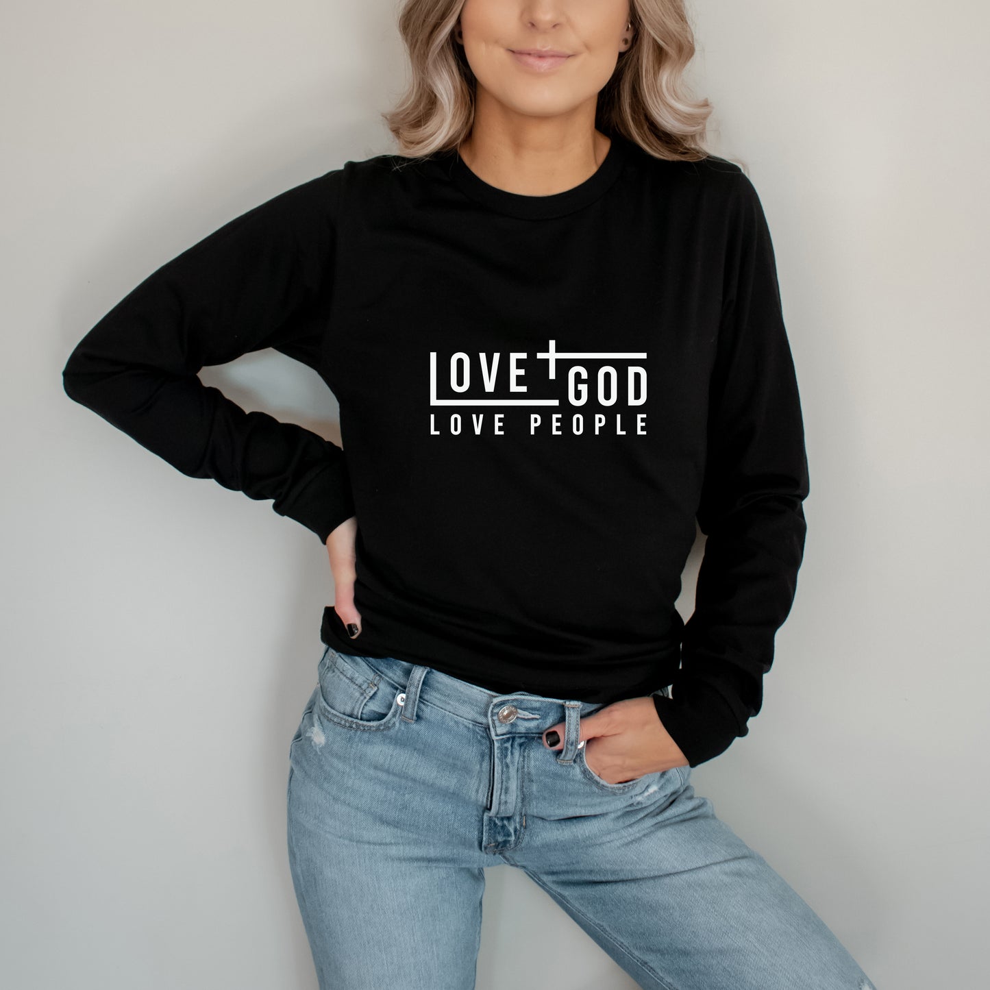 Love God Love People | Long Sleeve Crew Neck
