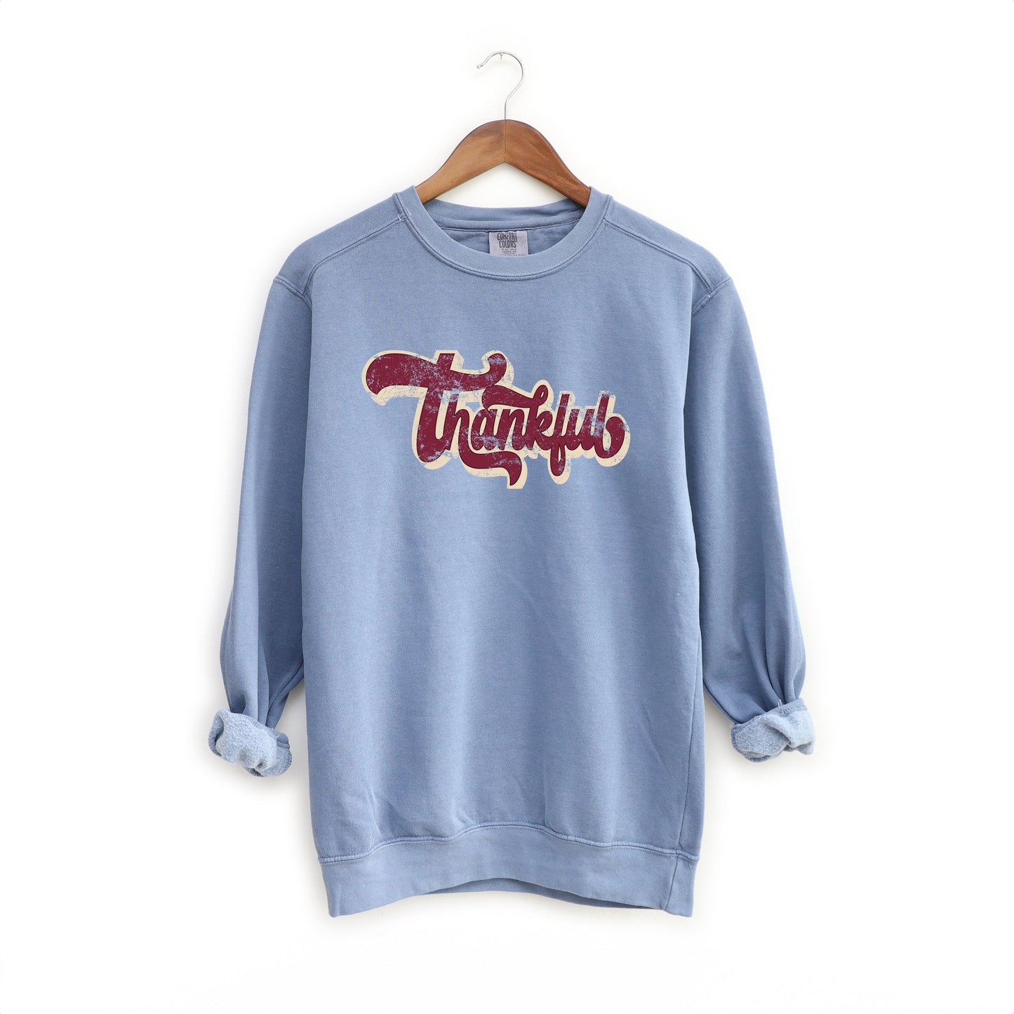 Thankful Retro | Garment Dyed Sweatshirt