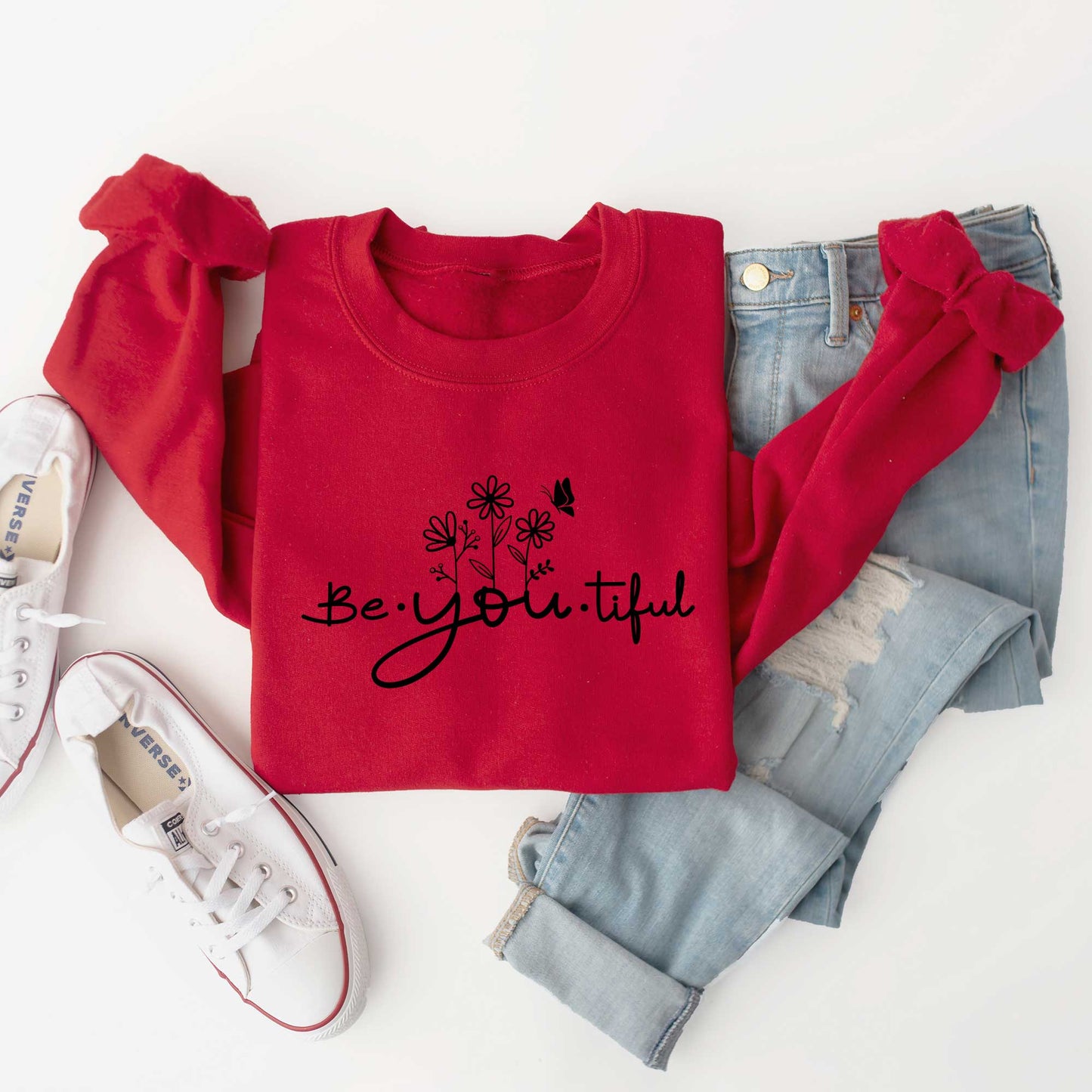 Be_You_Tiful Flowers | Sweatshirt