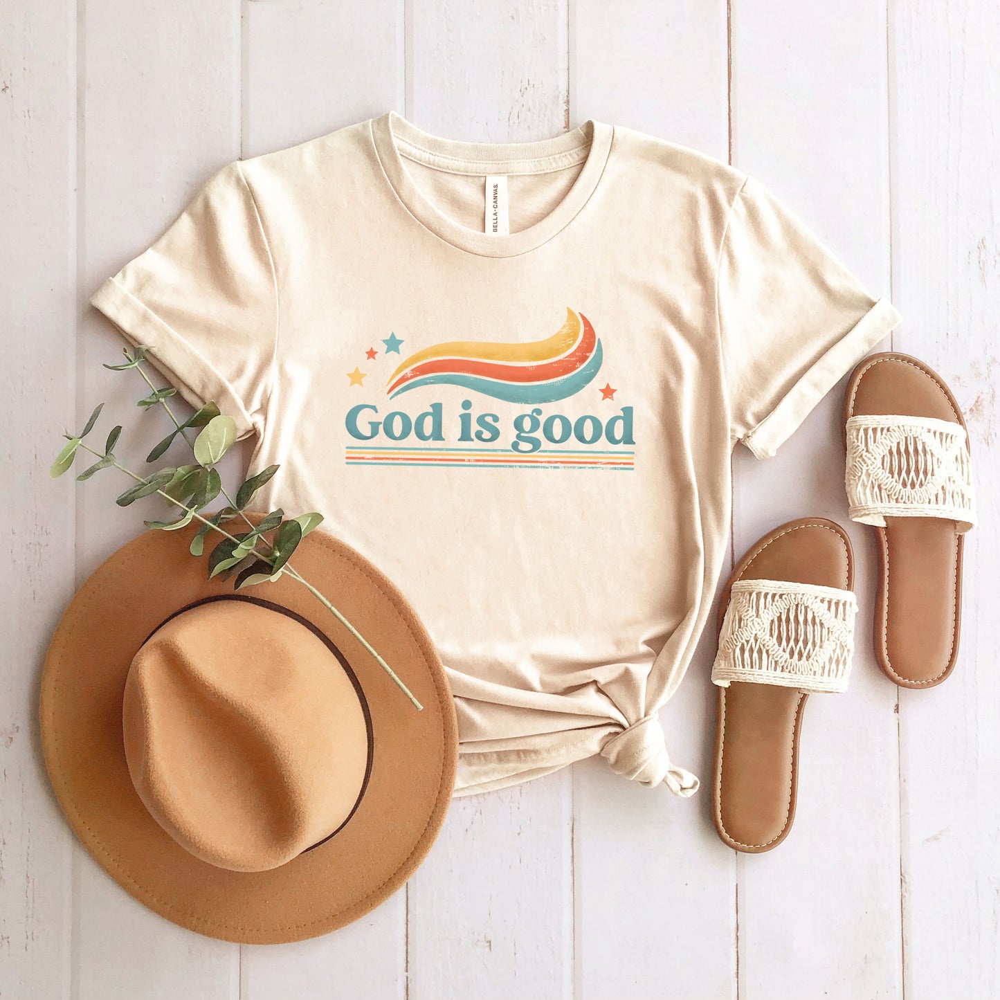 Retro God Is Good | Short Sleeve Crew Neck