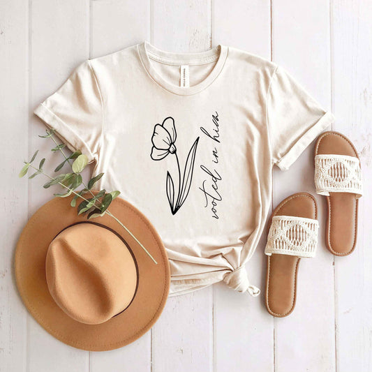 Rooted In Him | Short Sleeve Crew Neck