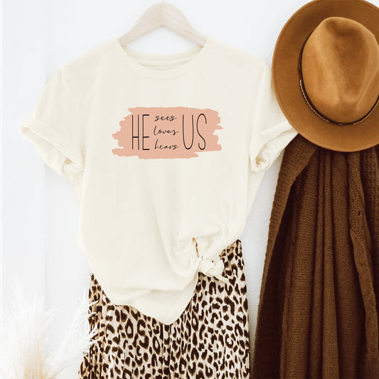 He Sees US | Short Sleeve Crew Neck