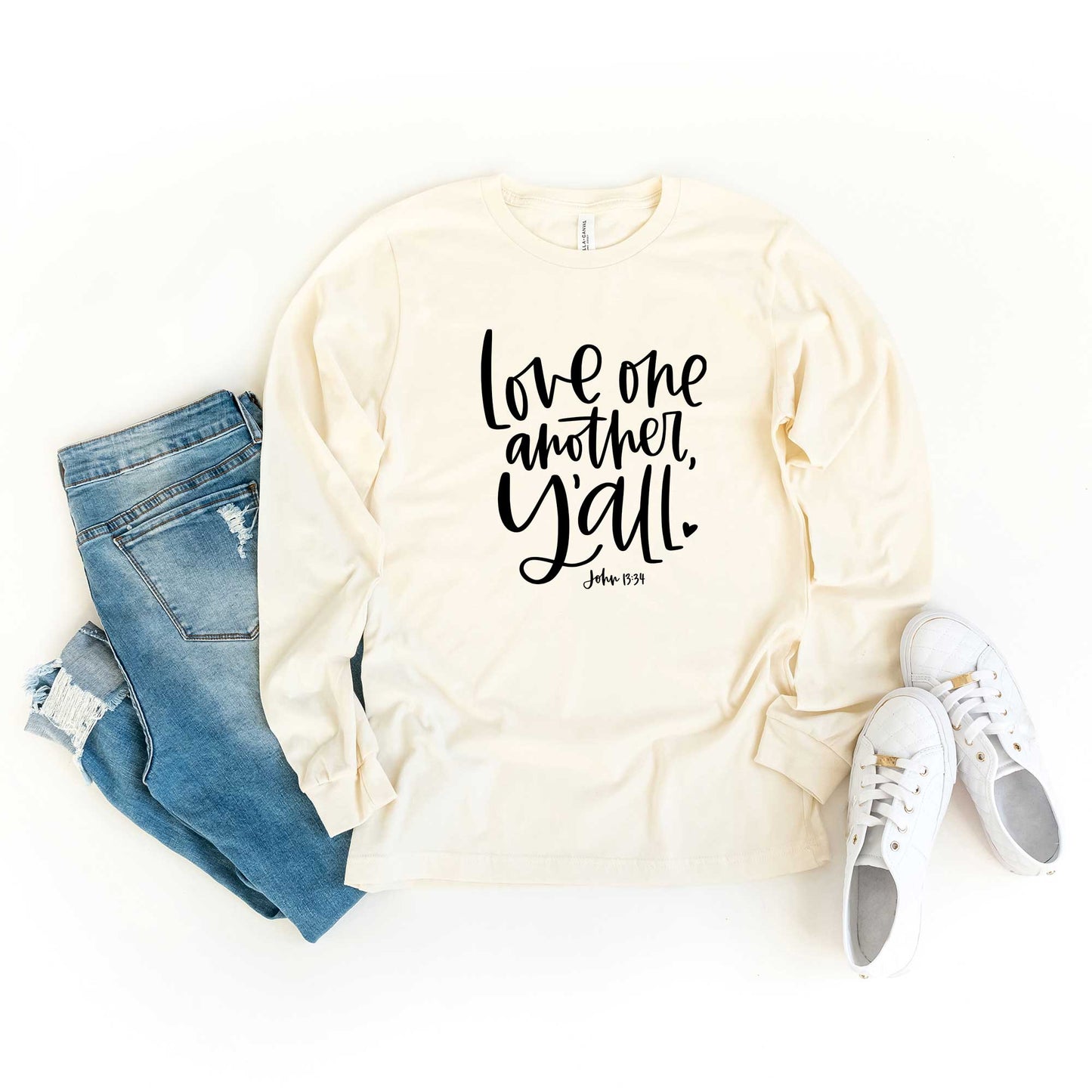 Love One Another Ya'll | Long Sleeve Crew Neck