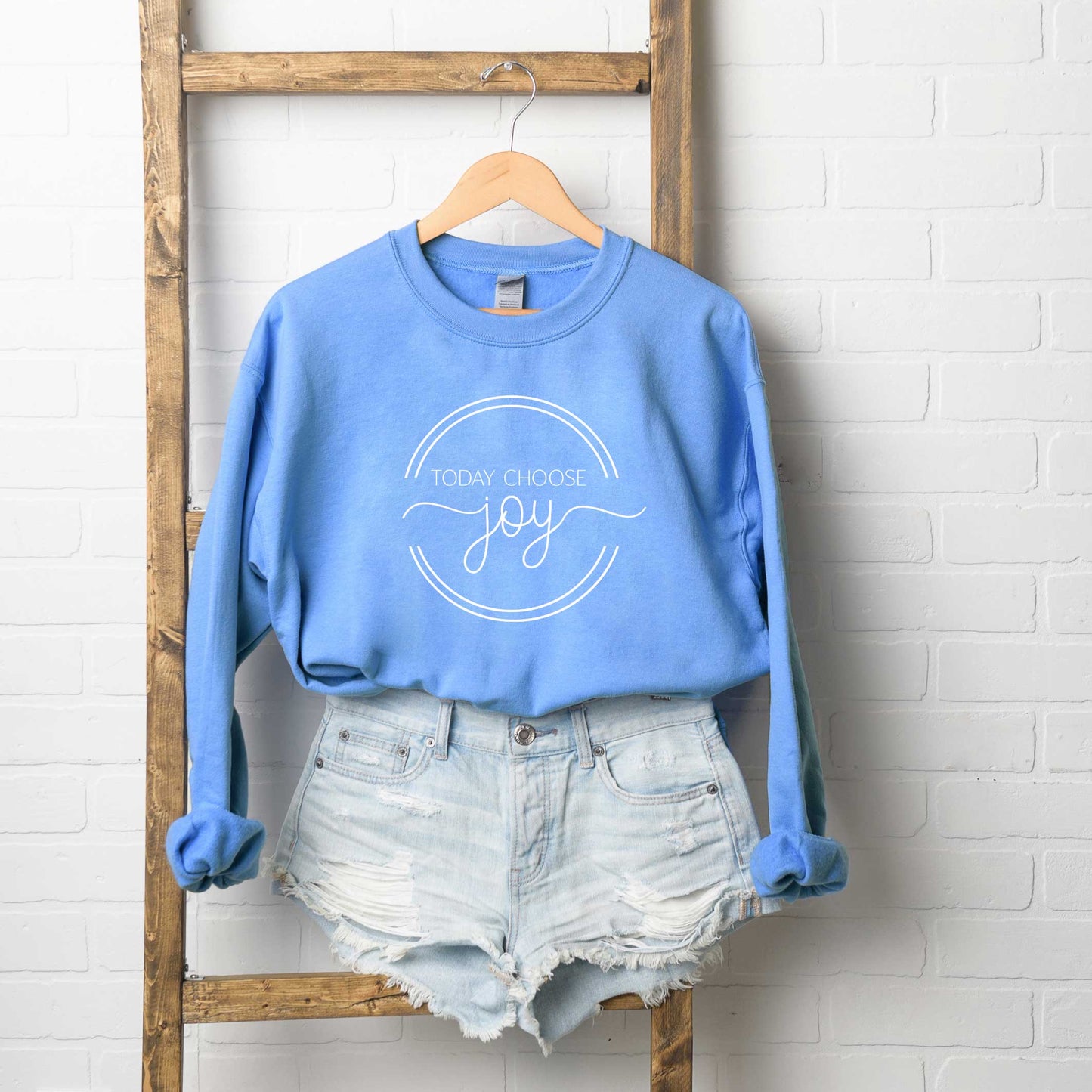 Today Choose Joy Circle | Sweatshirt