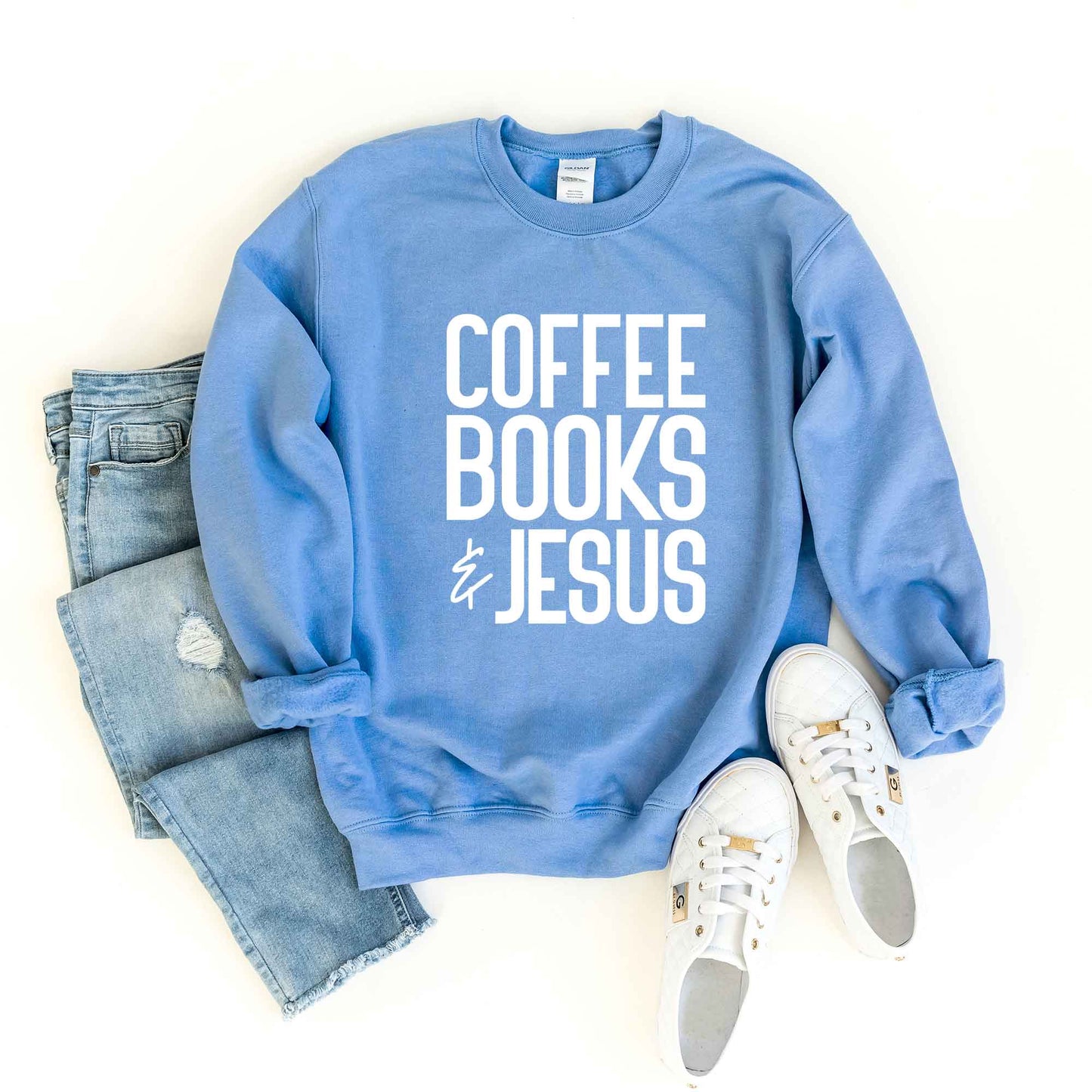 Coffee Books Jesus | Sweatshirt