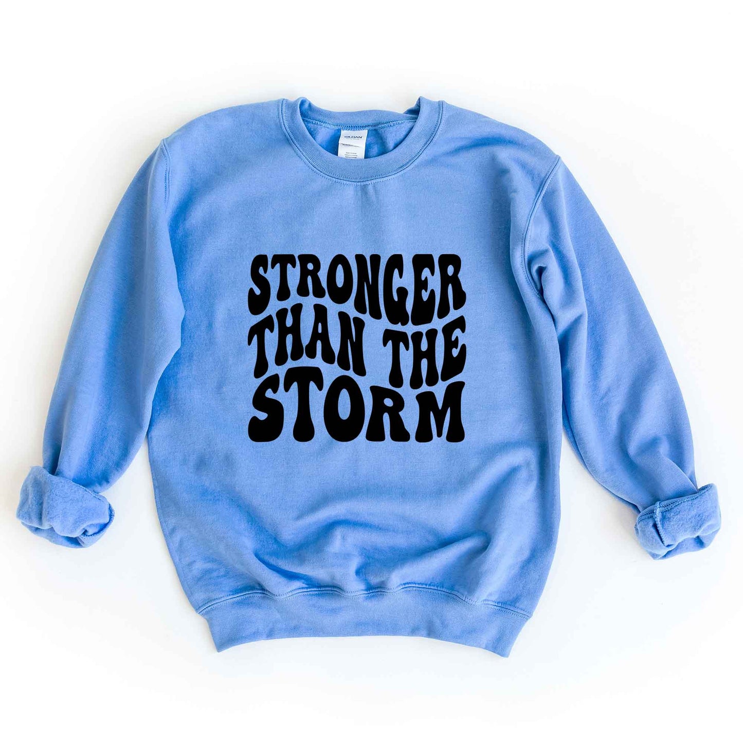 Retro Stronger Than The Storm Wavy | Sweatshirt