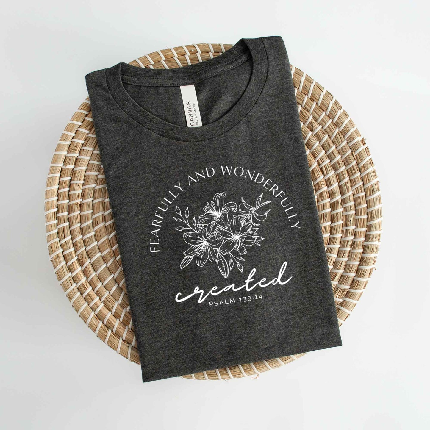 Fearfully And Wonderfully Created Flowers | Short Sleeve Crew Neck