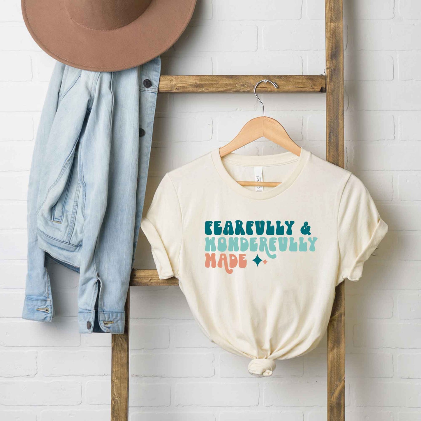 Fearfully And Wonderfully Made Colorful | Short Sleeve Crew Neck