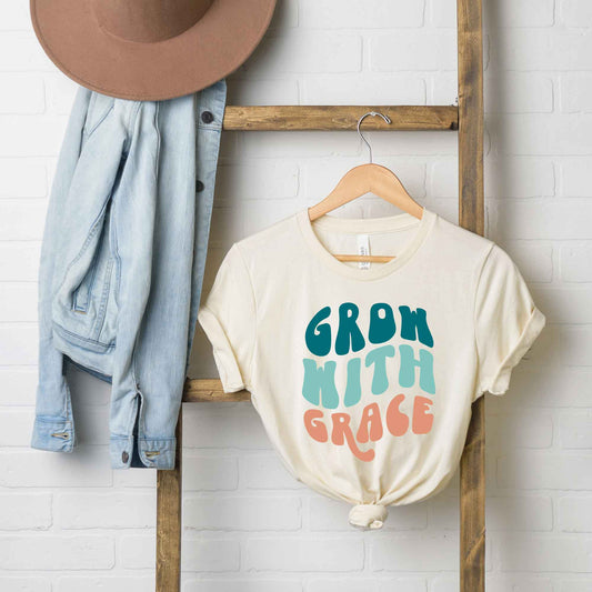 Retro Grow With Grace | Short Sleeve Crew Neck