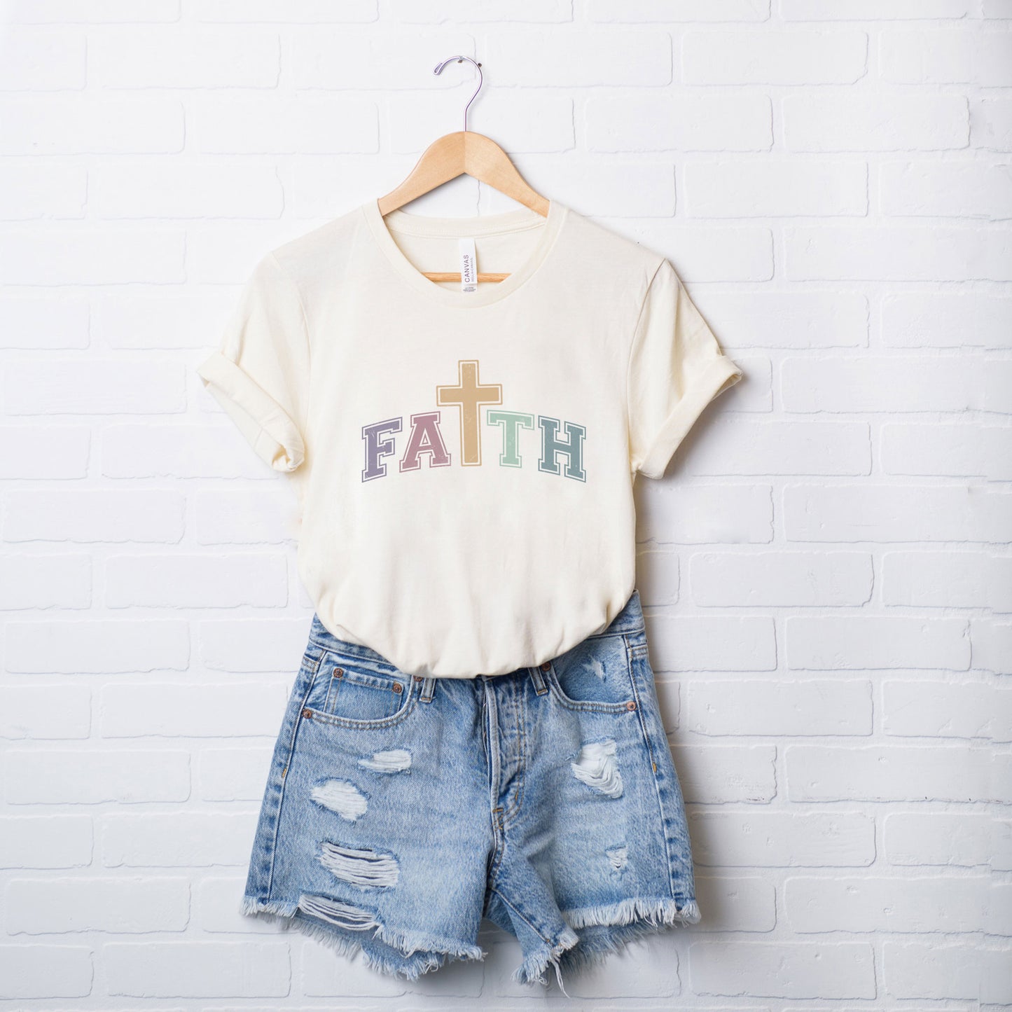 Faith Cross | Short Sleeve Crew Neck