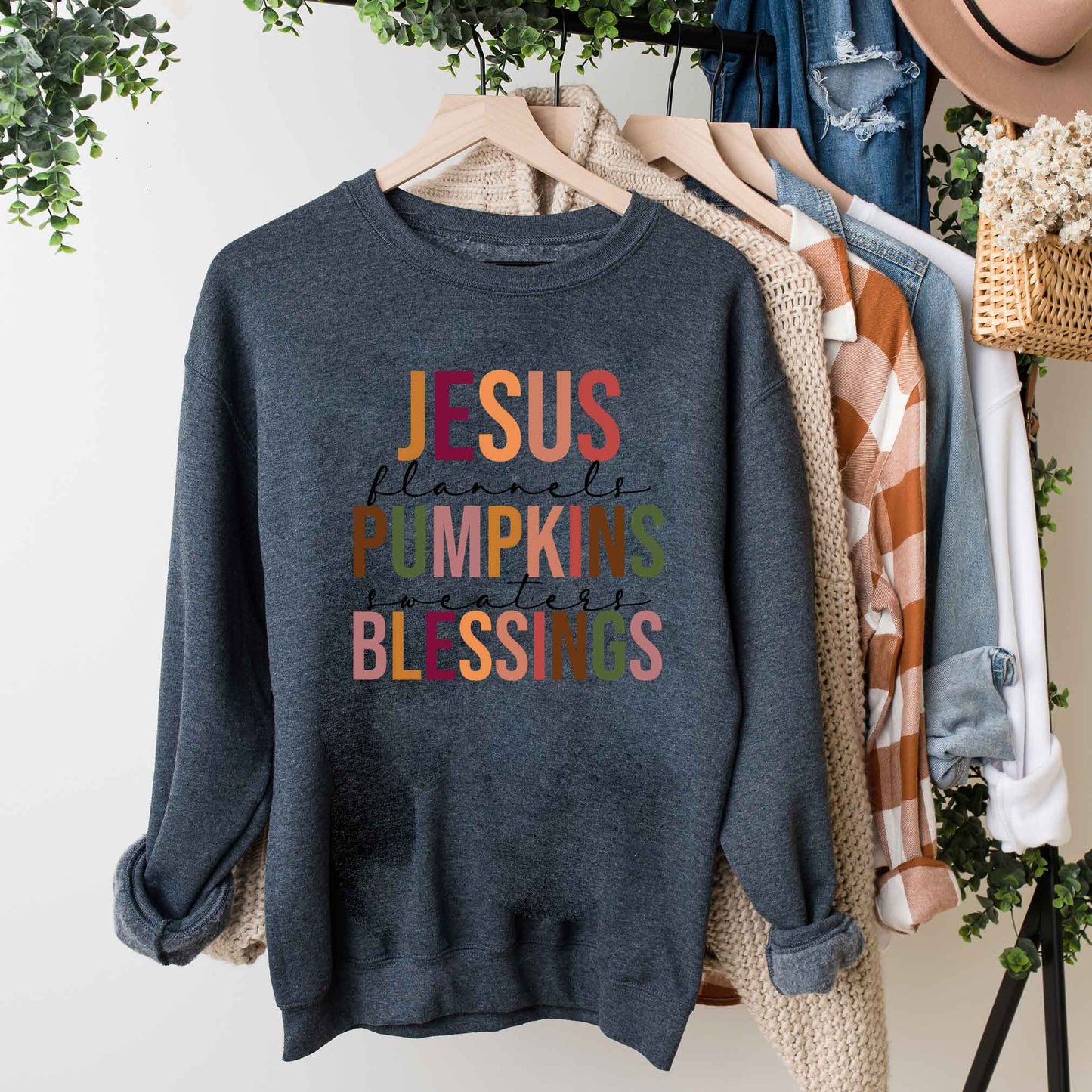 Jesus Pumpkins Blessings | Sweatshirt