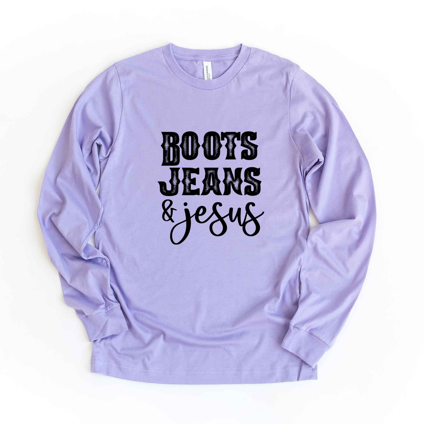 Boot Jeans And Jesus | Long Sleeve Crew Neck