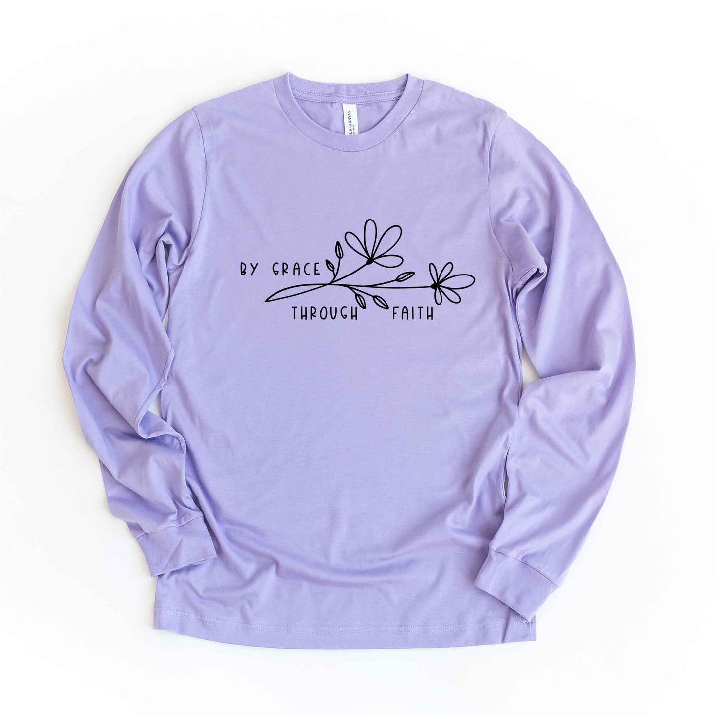 By Grace Through Faith Flowers | Long Sleeve Crew Neck