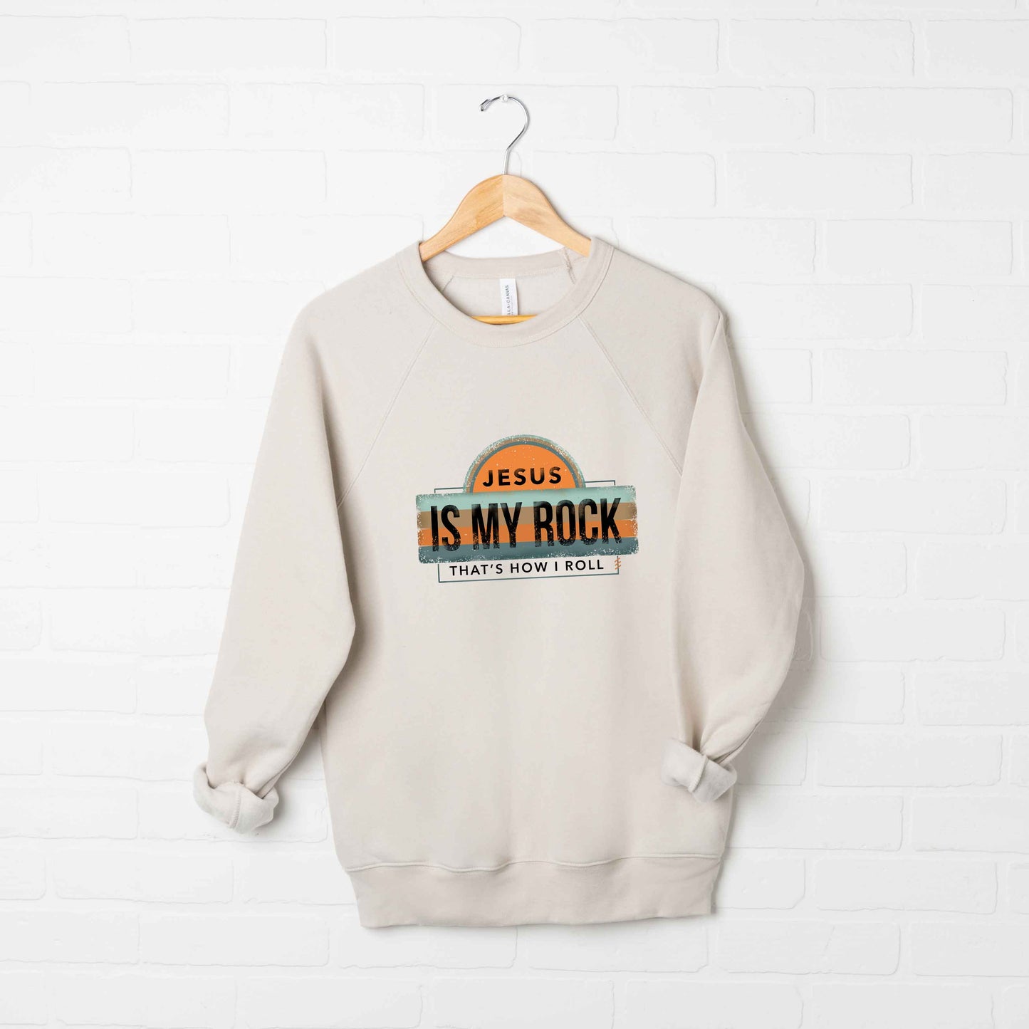 Jesus Is My Rock | Bella Canvas Premium Sweatshirt