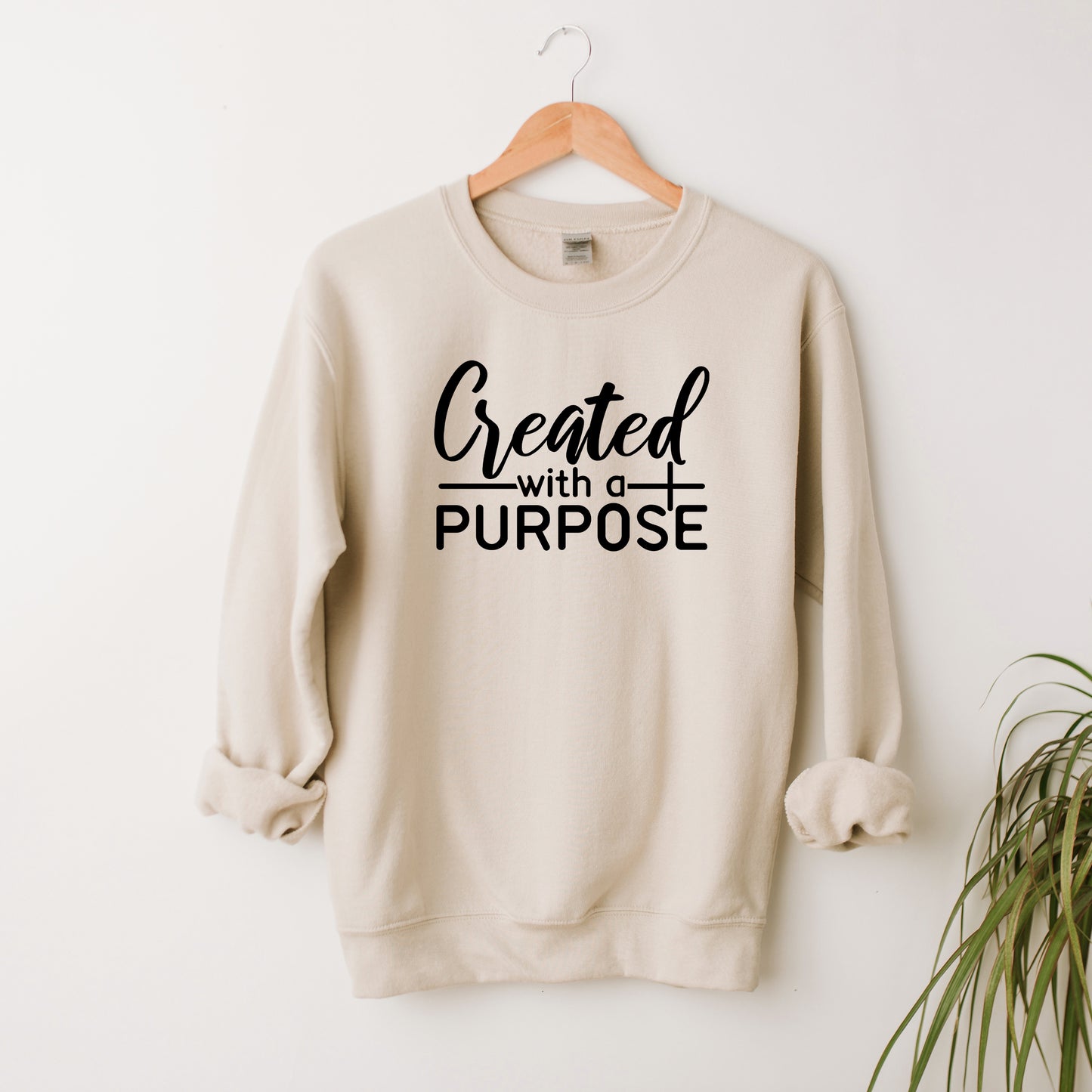 Created With A Purpose Cross | Sweatshirt