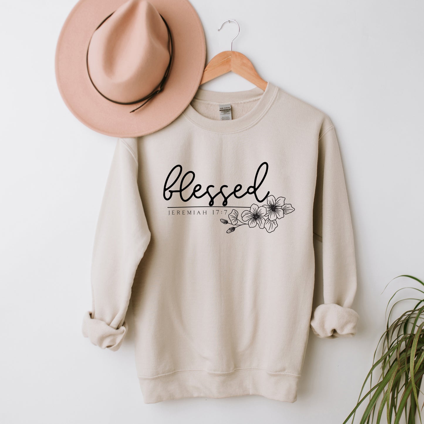 Blessed Scripture Floral | Sweatshirt