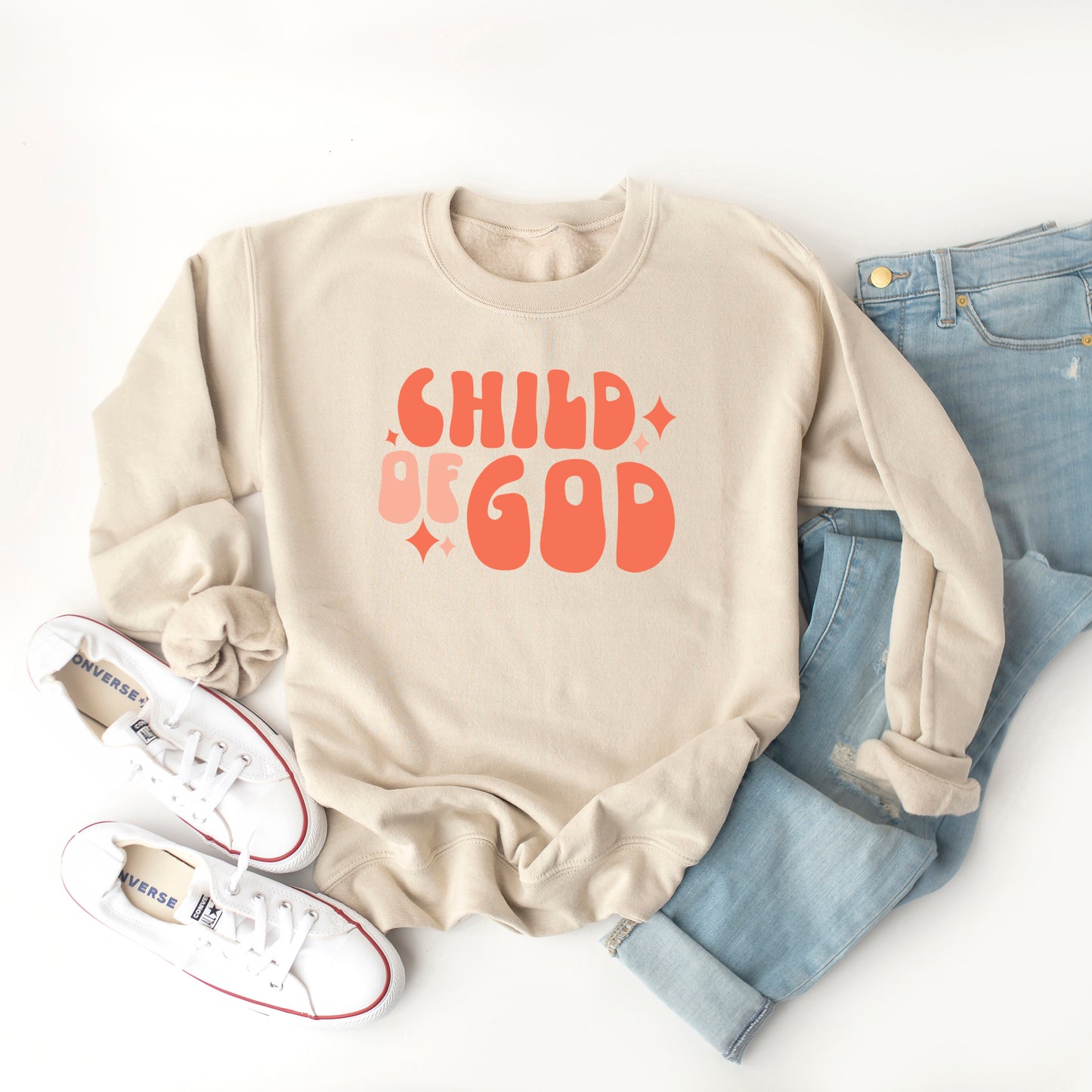 Retro I Am A Child Of God | Sweatshirt