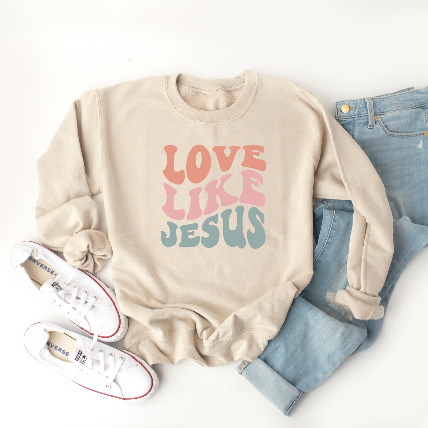 Love Like Jesus Wavy | Sweatshirt