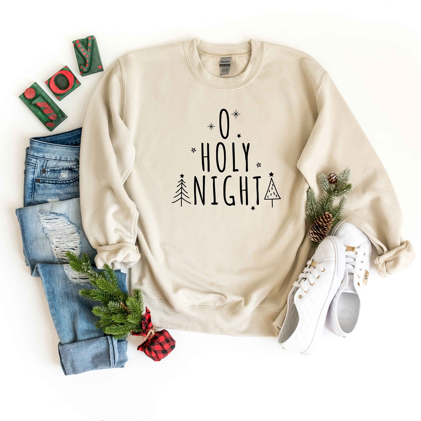 Oh Holy Night Trees | Sweatshirt