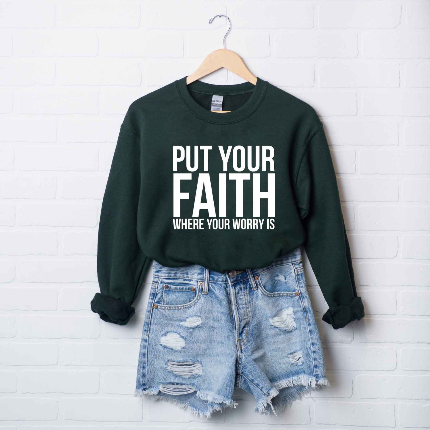 Faith Where Worry Is | Sweatshirt