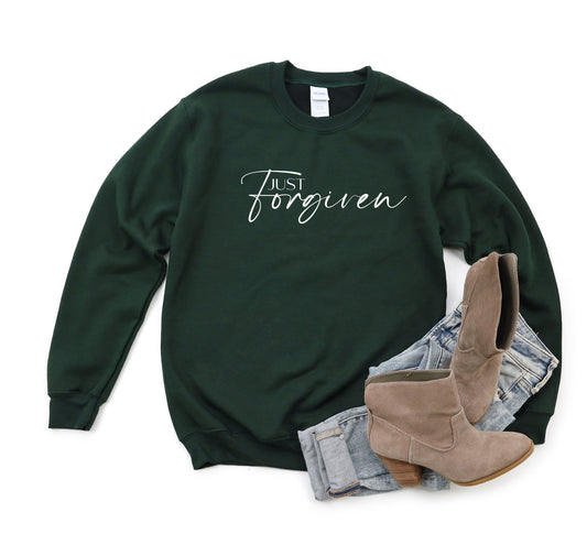 Just Forgiven Cursive | Sweatshirt