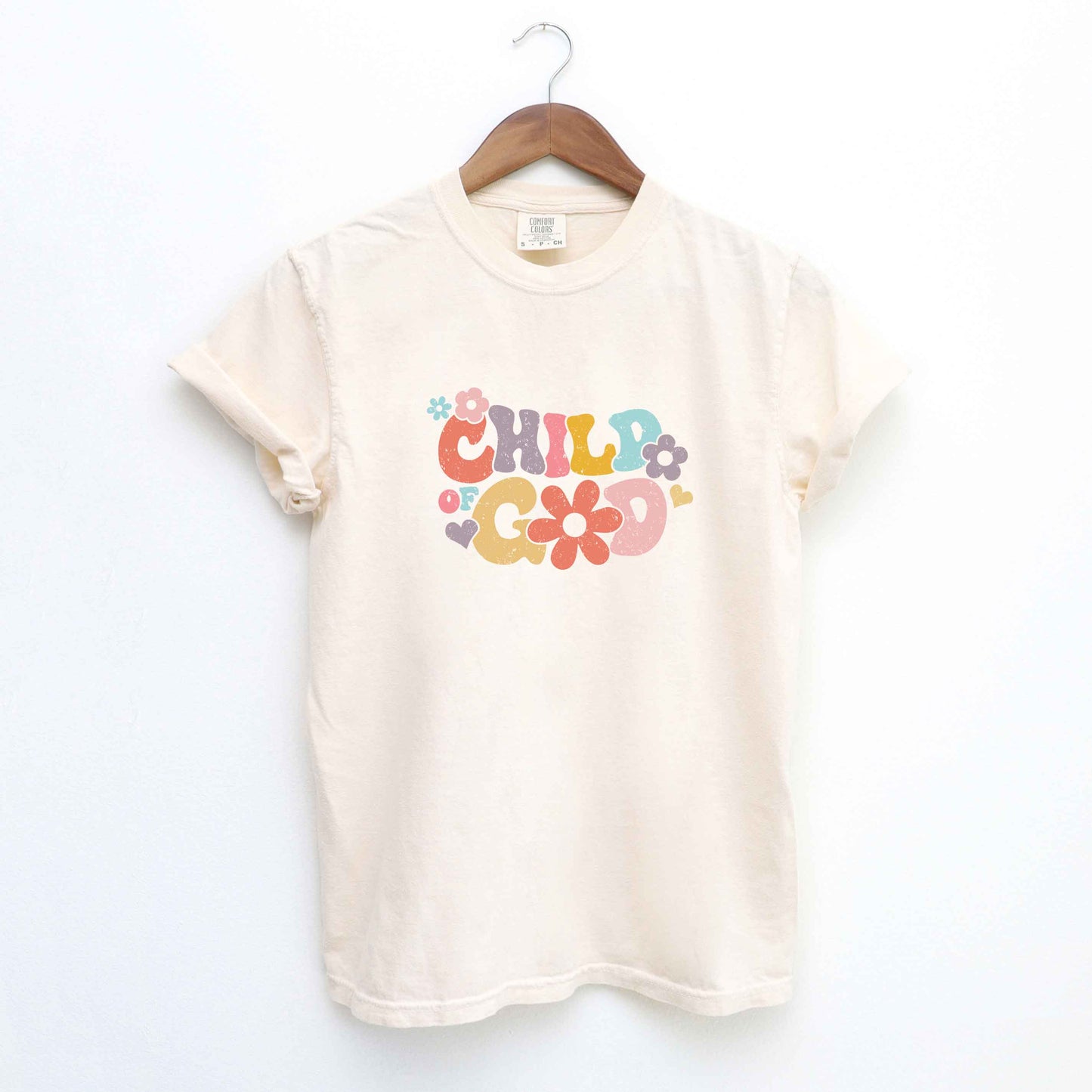 Child of God Flowers | Garment Dyed Tee