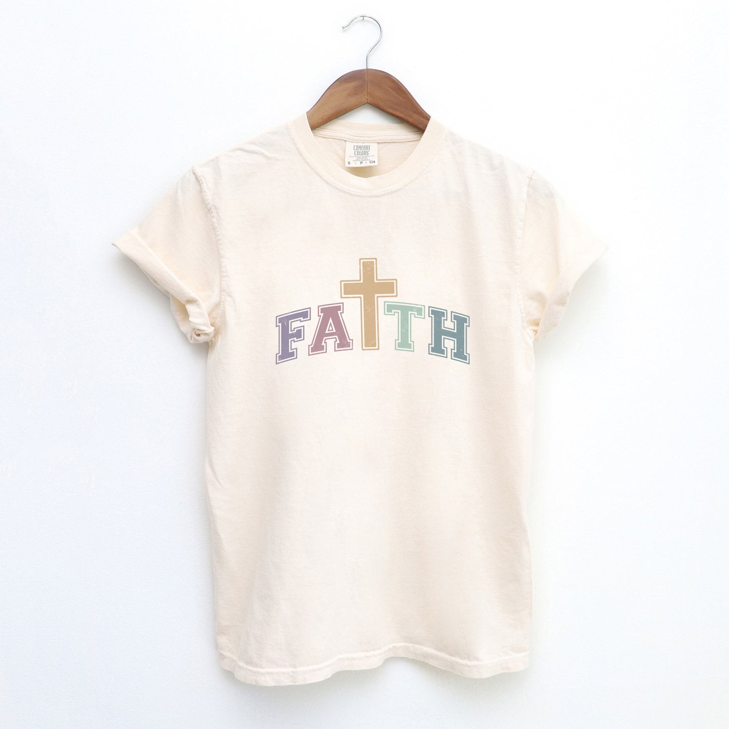 Faith Cross | Garment Dyed Tee