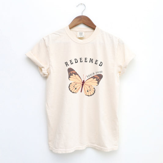 Redeemed Boho Butterfly | Garment Dyed Tee