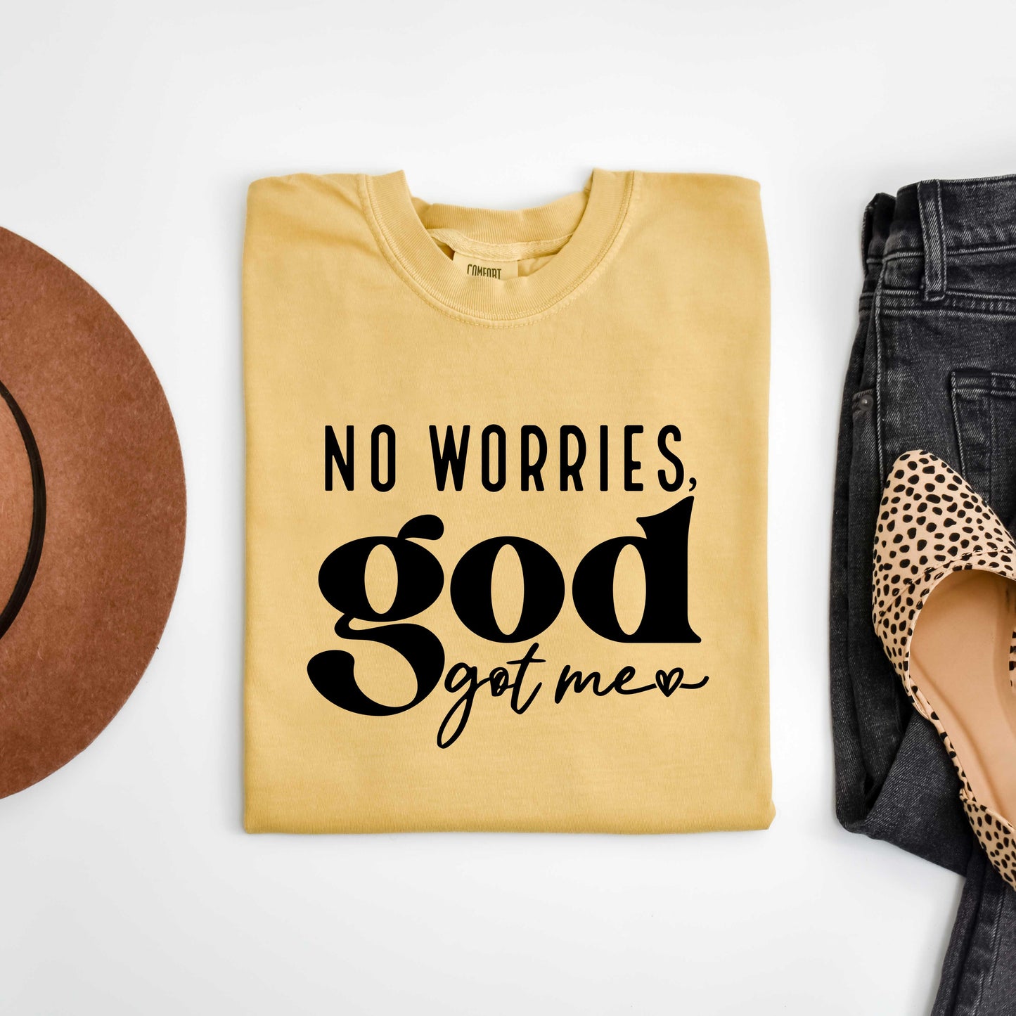 No Worries God Got Me | Garment Dyed Tee