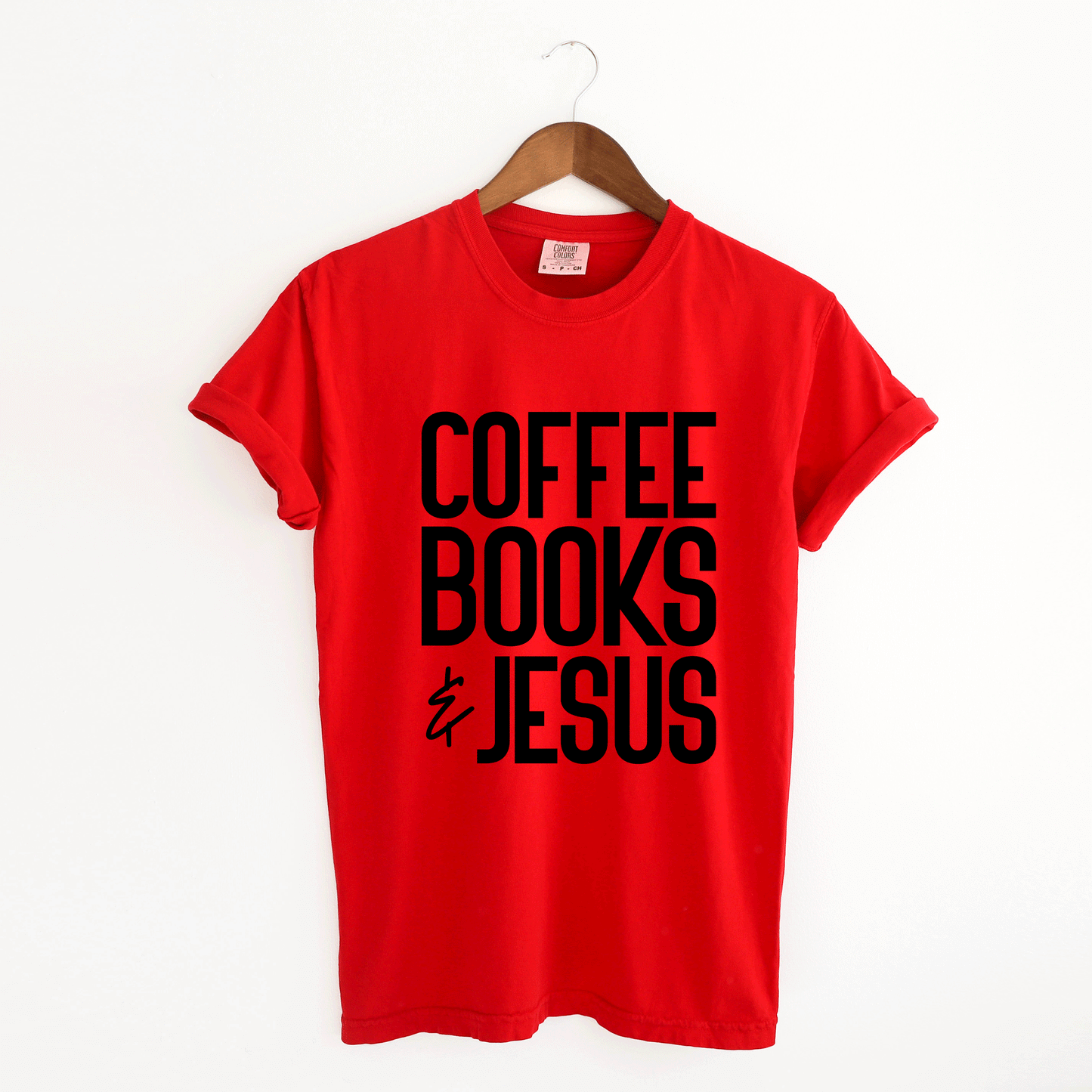 Coffee Books Jesus | Garment Dyed Tee