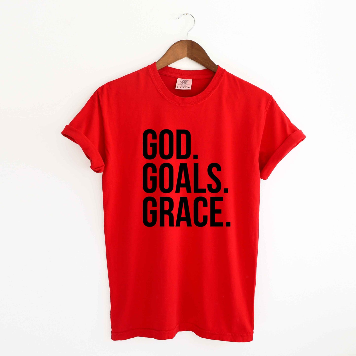 God Goals Grace | Garment Dyed Tee