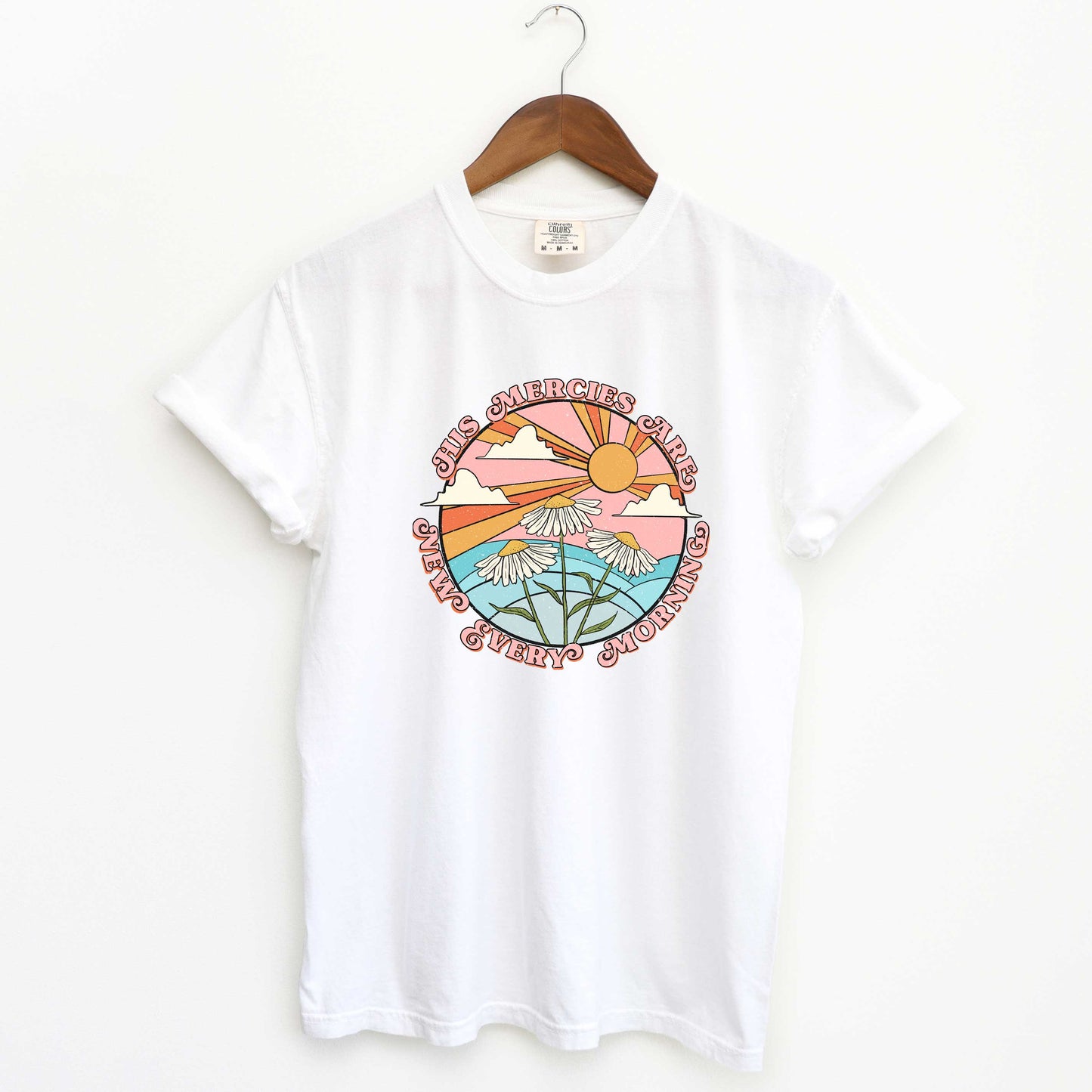 Retro His Mercies Are New Every Morning | Garment Dyed Tee