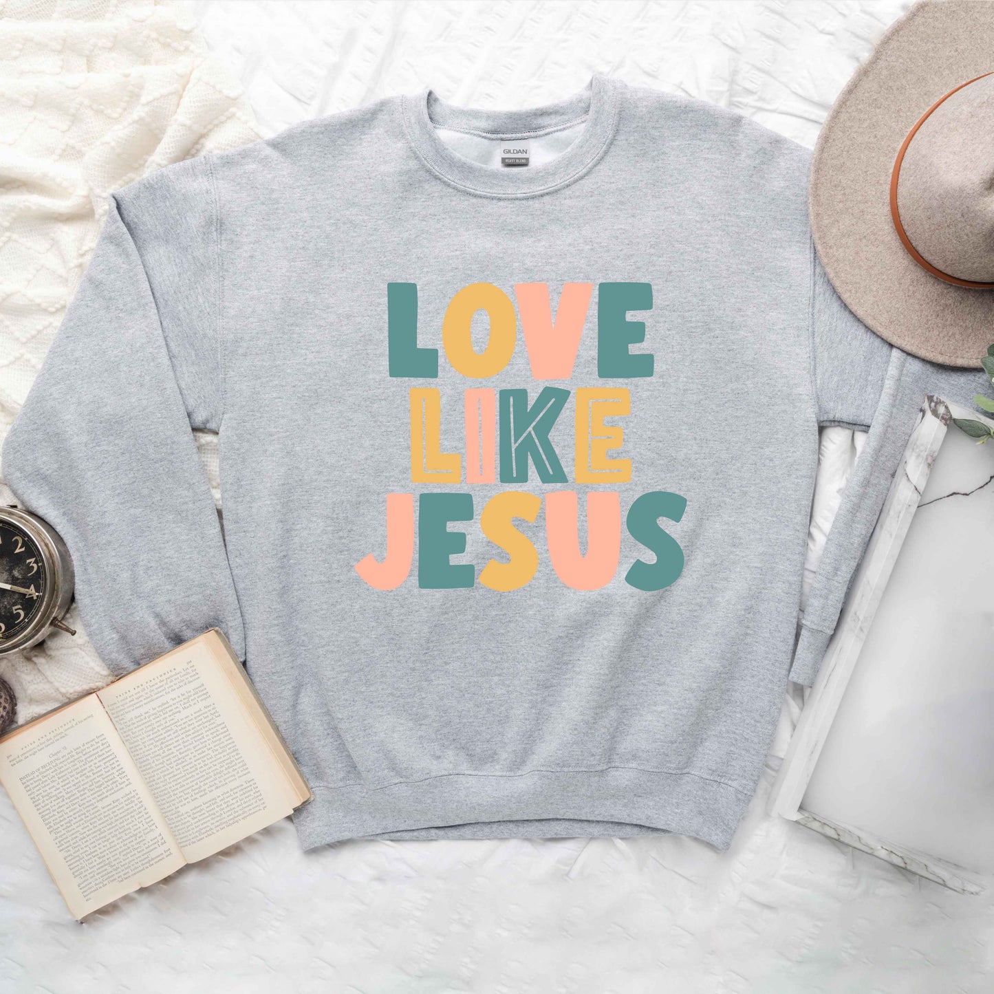 Love Like Jesus Colorful | Sweatshirt