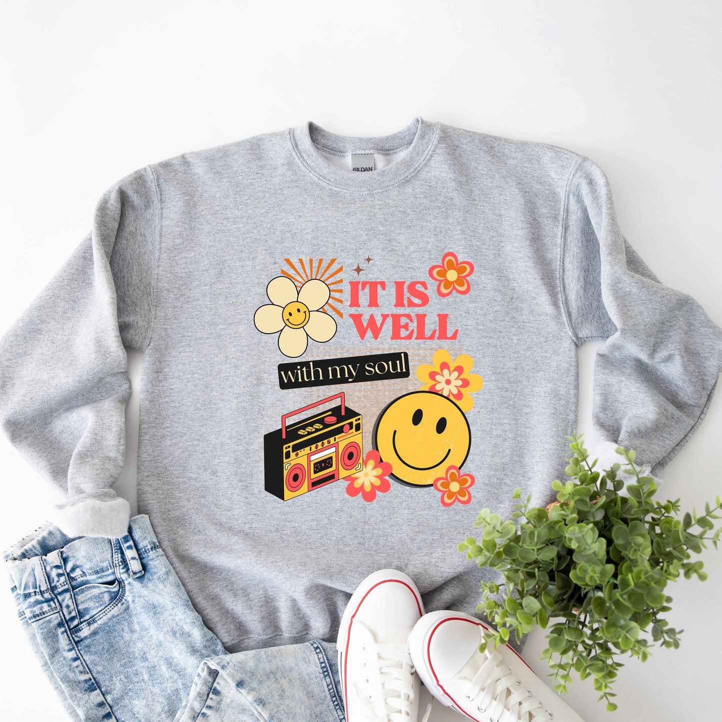It Is Well Flower | Sweatshirt