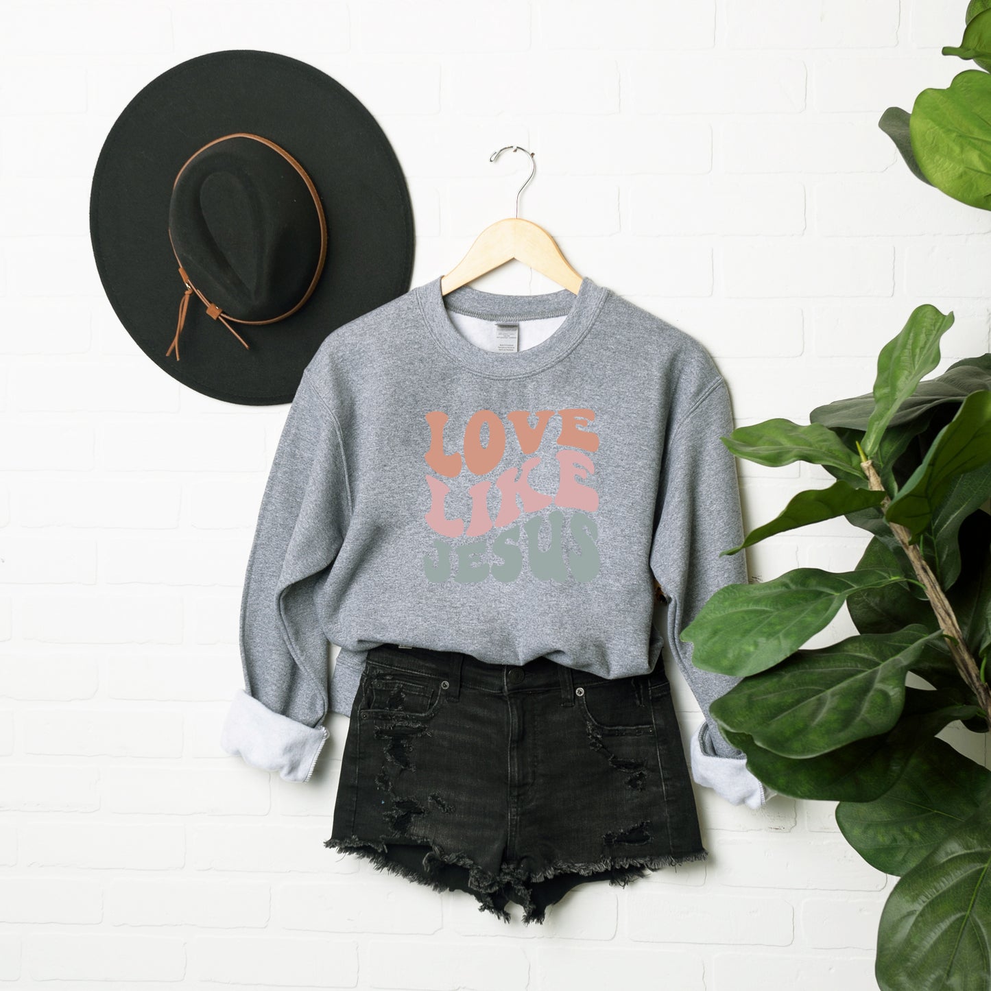 Love Like Jesus Wavy | Sweatshirt