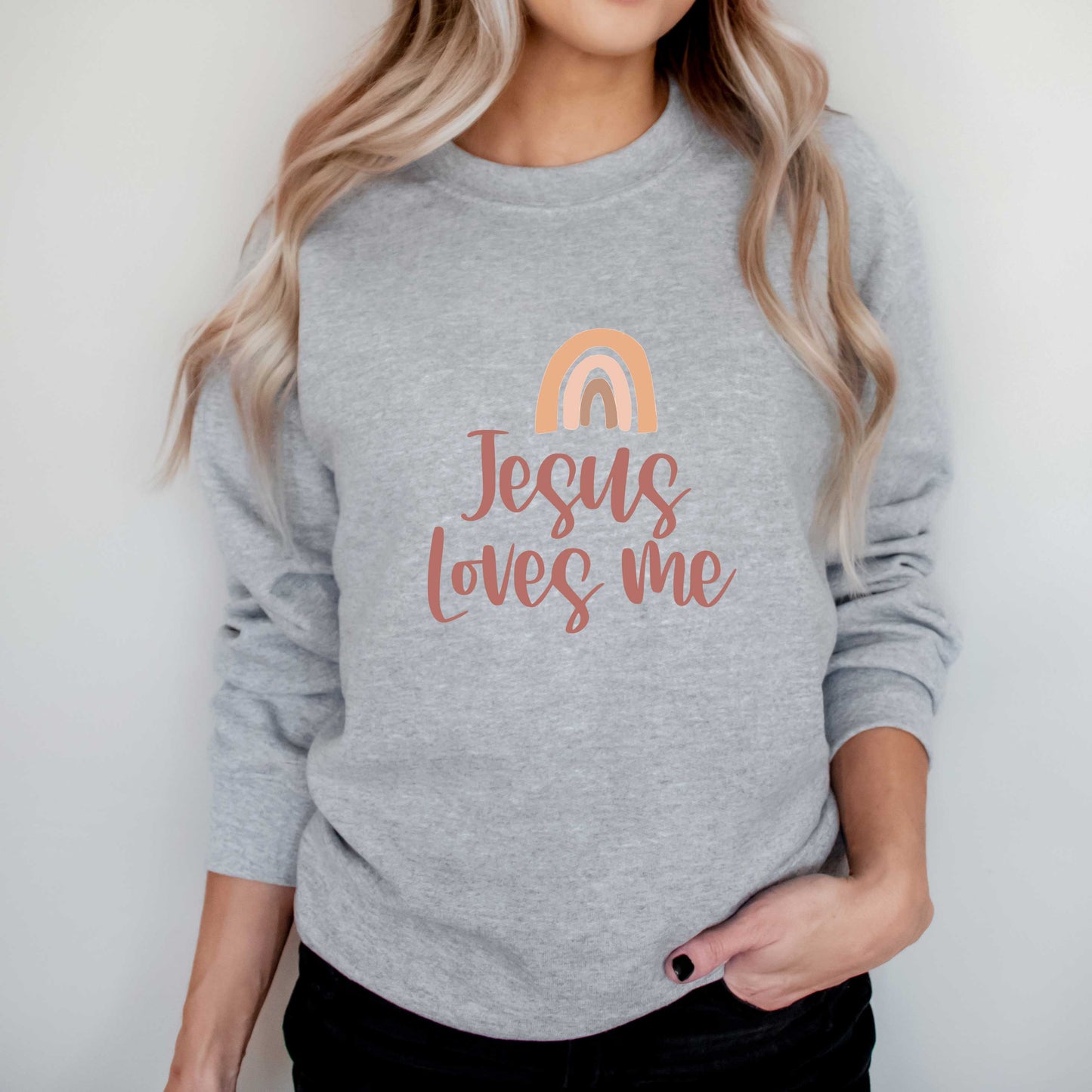 Jesus Loves Me Rainbow | Sweatshirt