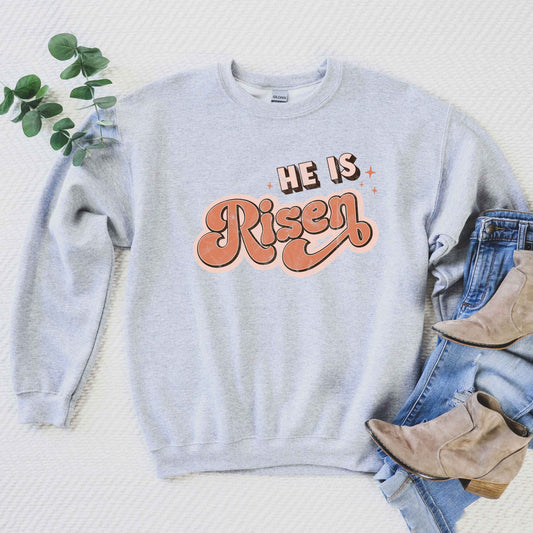 Retro He Is Risen | Sweatshirt
