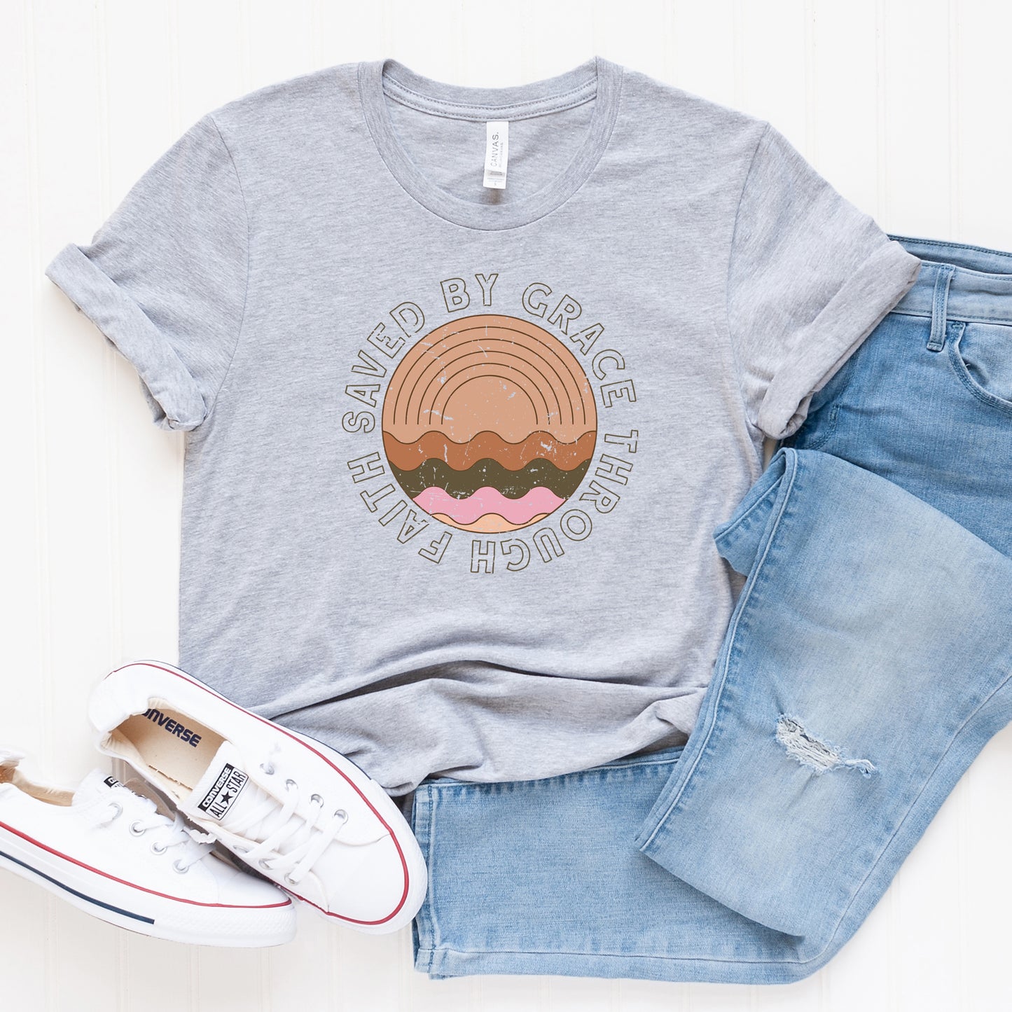 Vintage Saved By Grace | Short Sleeve Crew Neck