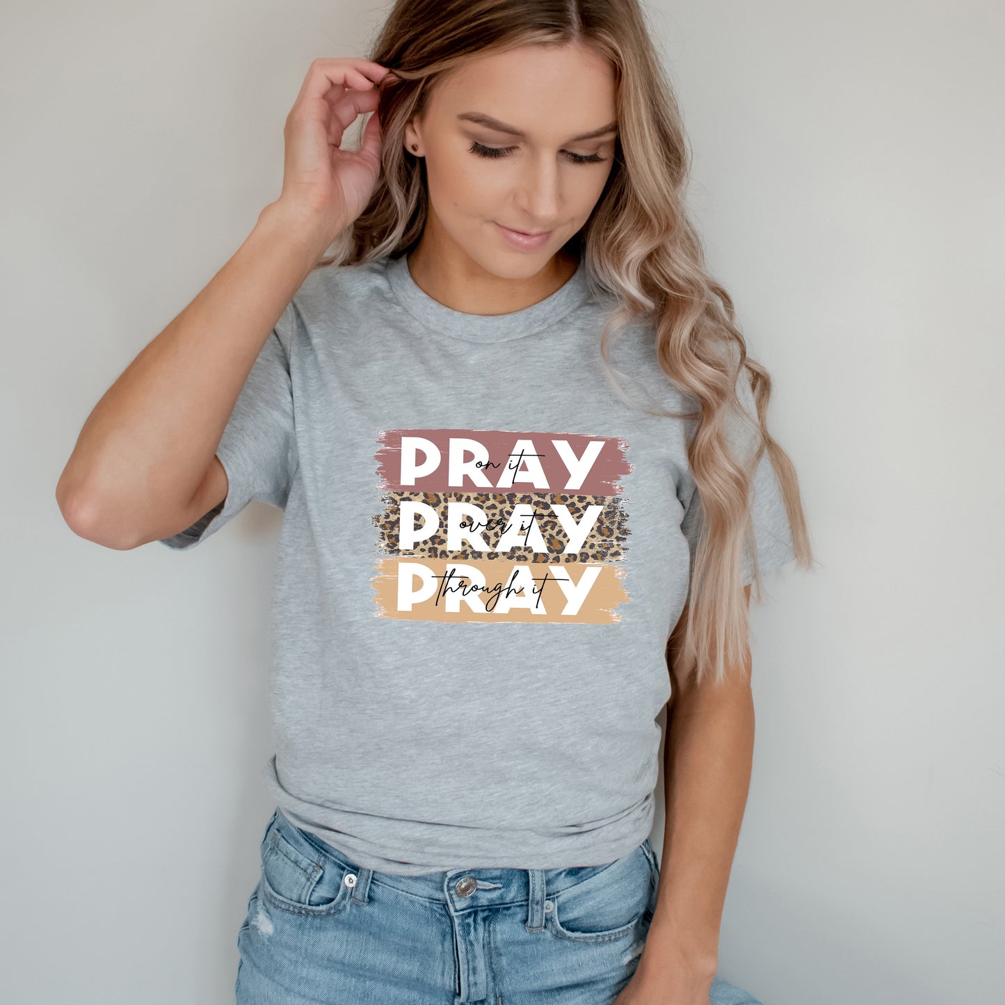 Pray On It Colorful | Short Sleeve Crew Neck