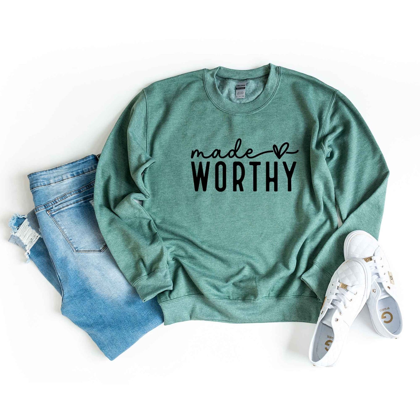 Made Worthy Heart | Sweatshirt