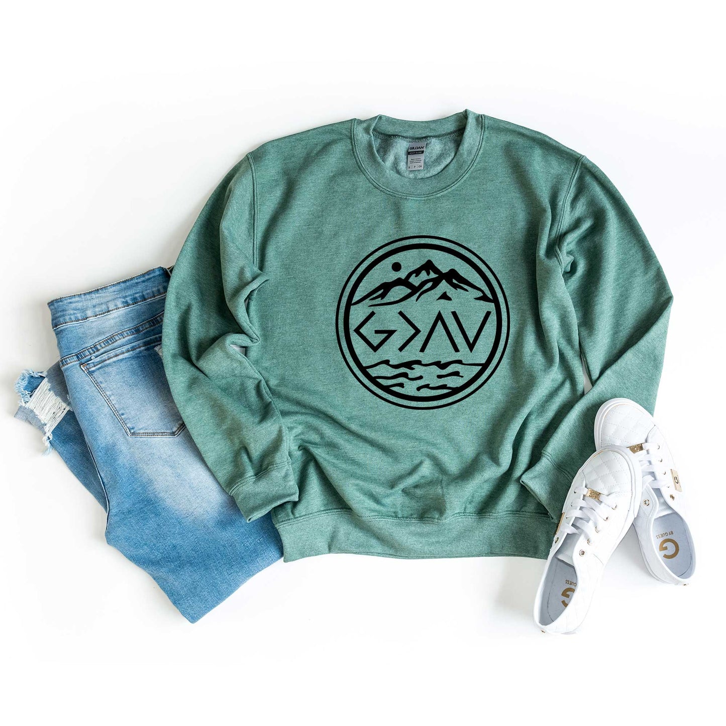 God Is Greater Circle | Sweatshirt