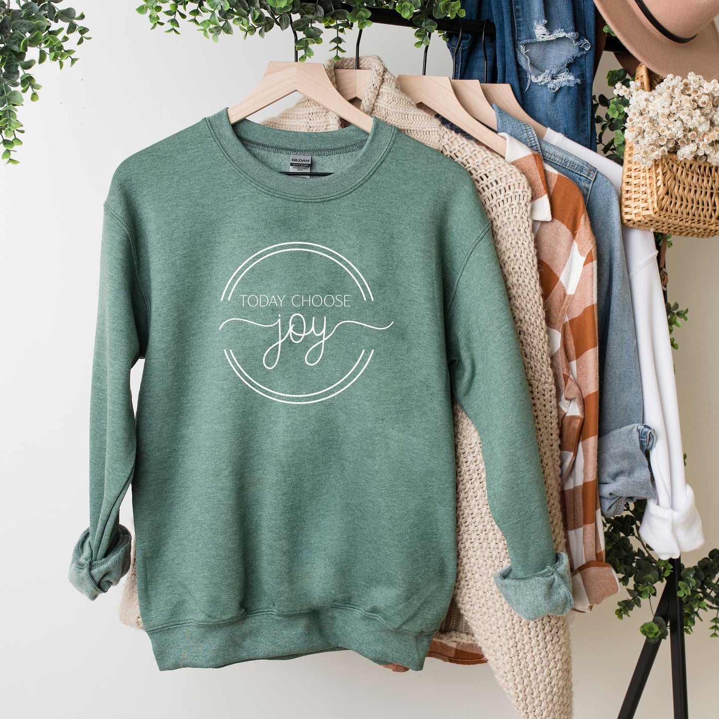 Today Choose Joy Circle | Sweatshirt