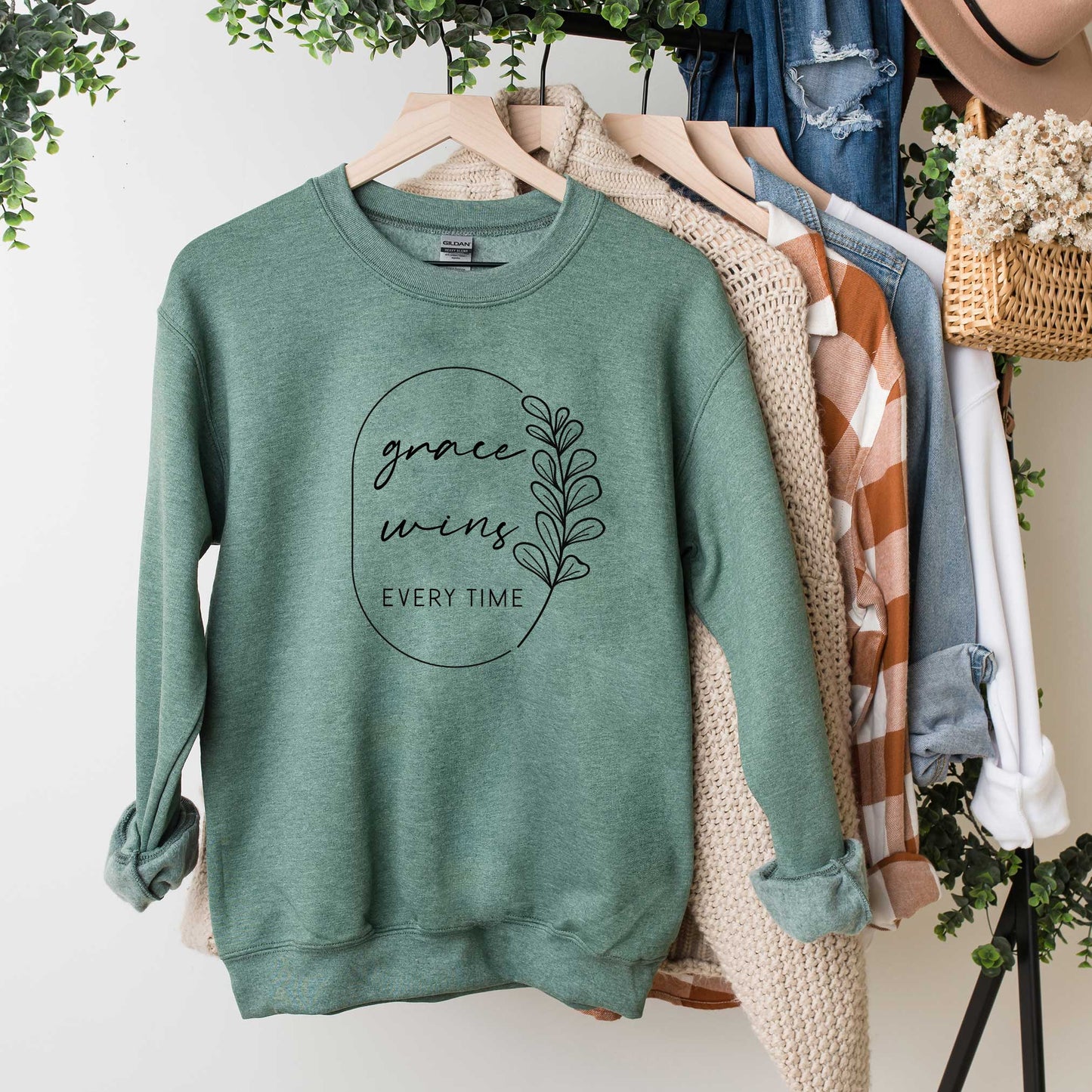 Grace Wins Every Time | Sweatshirt