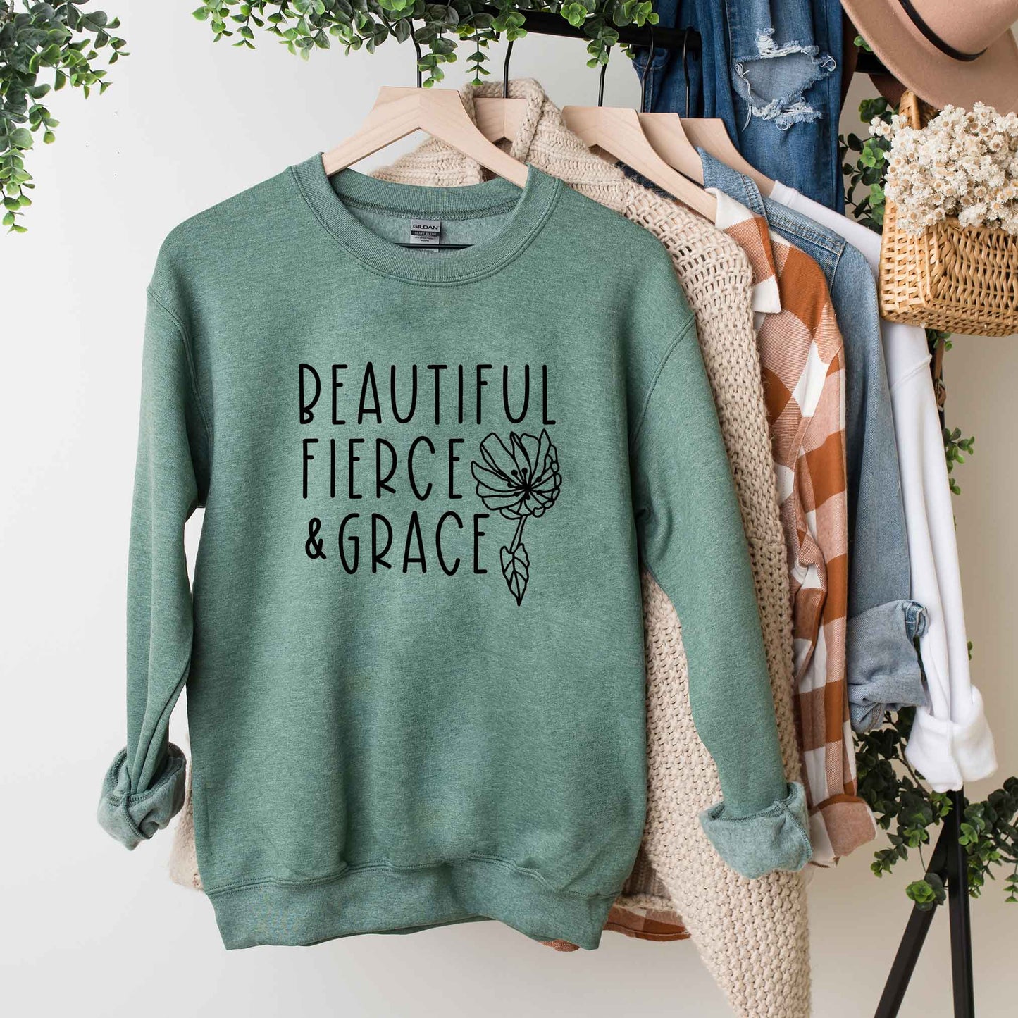 Beautiful Fierce And Grace | Sweatshirt