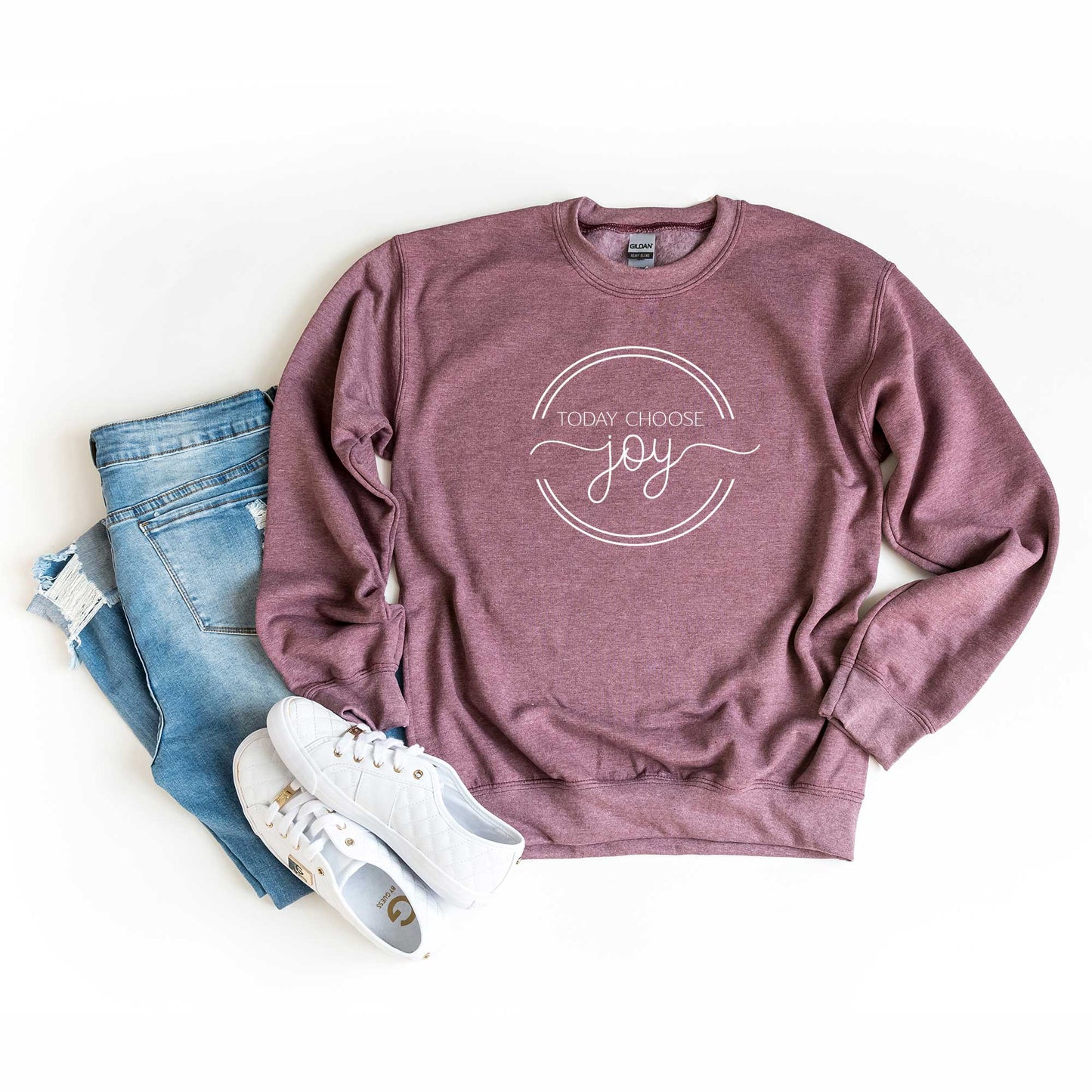 Today Choose Joy Circle | Sweatshirt