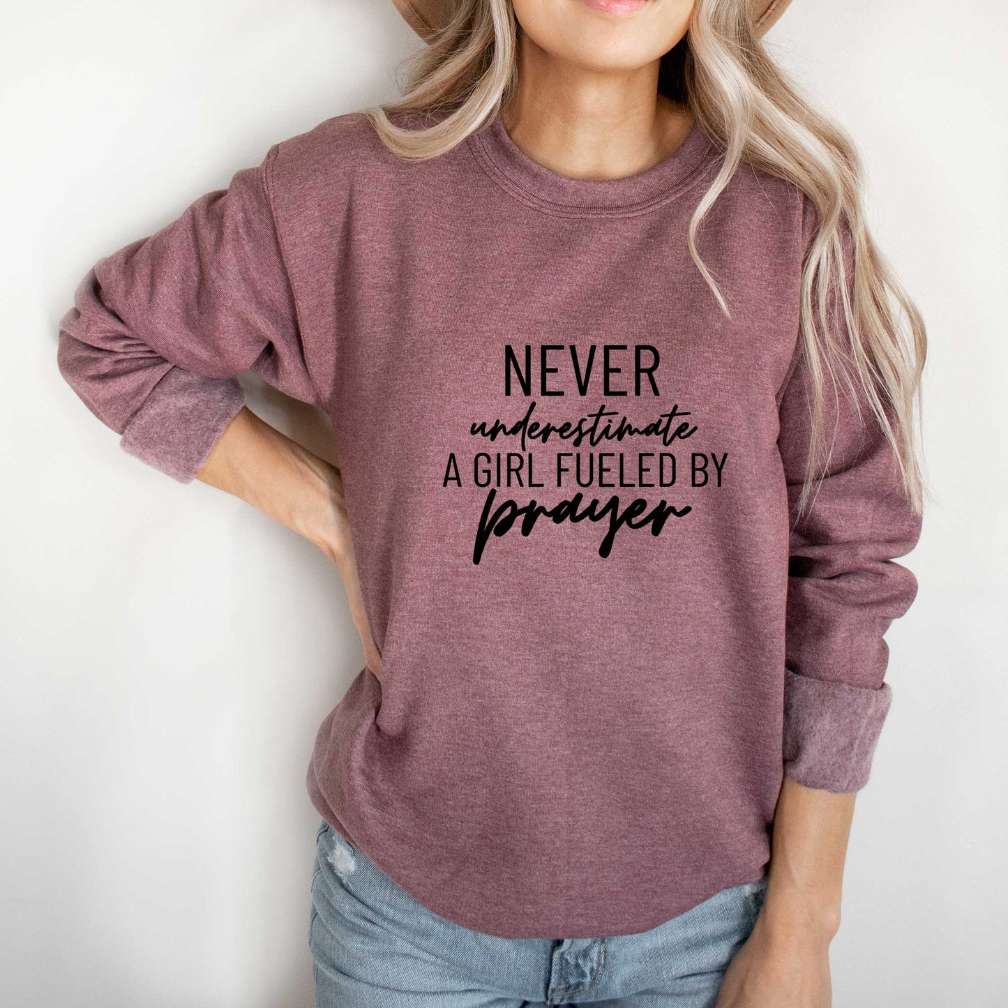 Never Underestimate A Girl | Sweatshirt