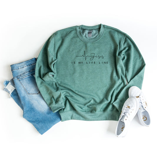 Jesus Is My Life Line | Sweatshirt